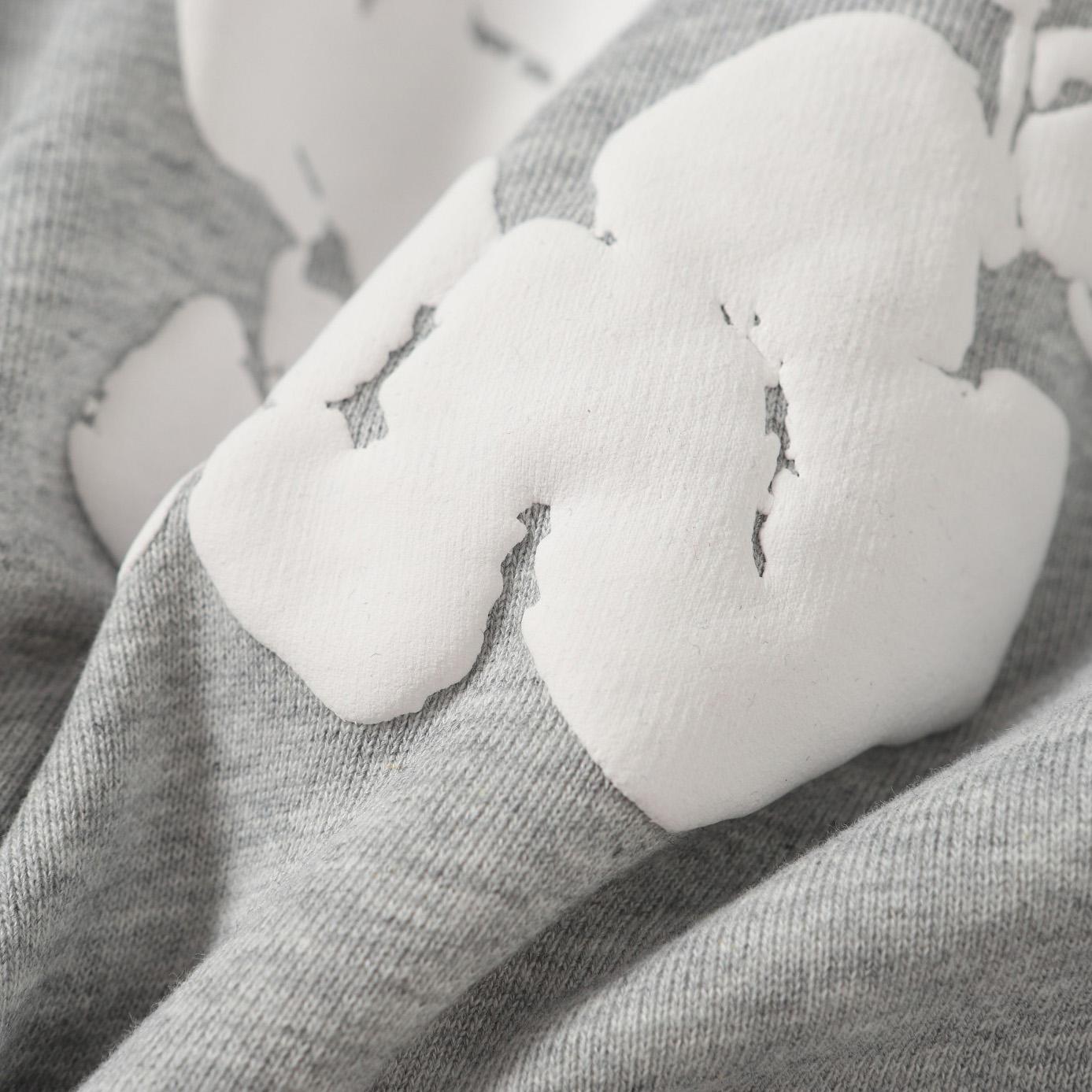 Denim Tears Cotton Wreath Zip Hoodie Grey - FashionPlug