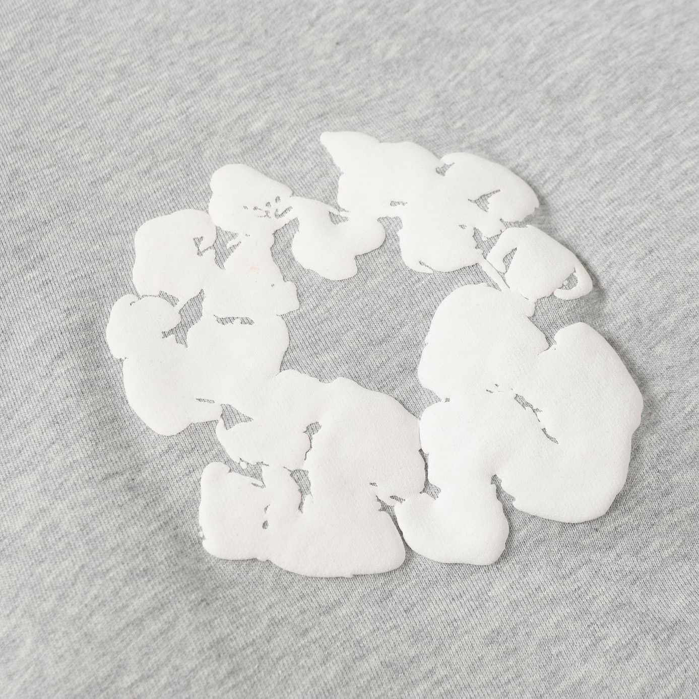 Denim Tears Cotton Wreath Zip Hoodie Grey - FashionPlug