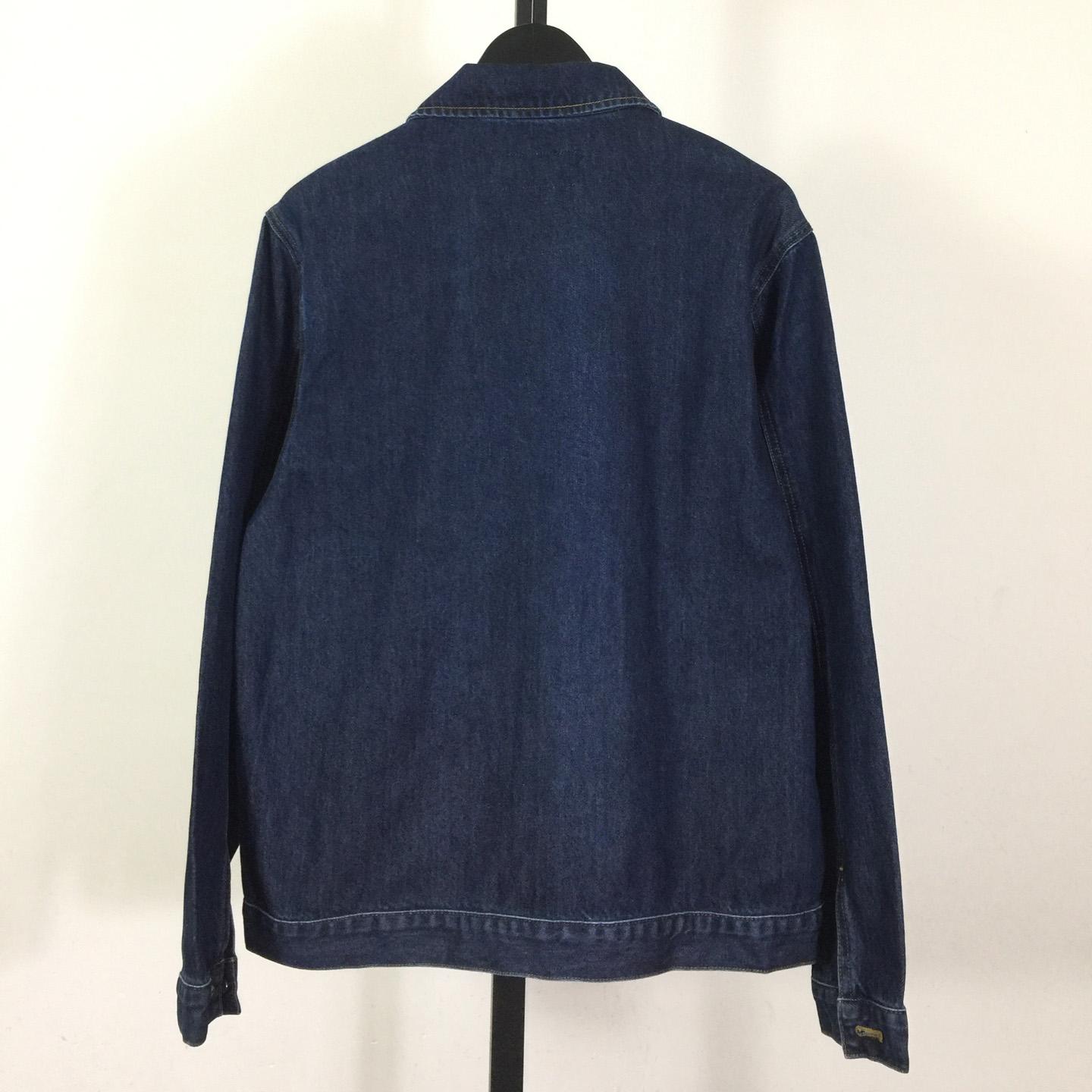 Prada Light Denim Zipper Jacket - FashionPlug