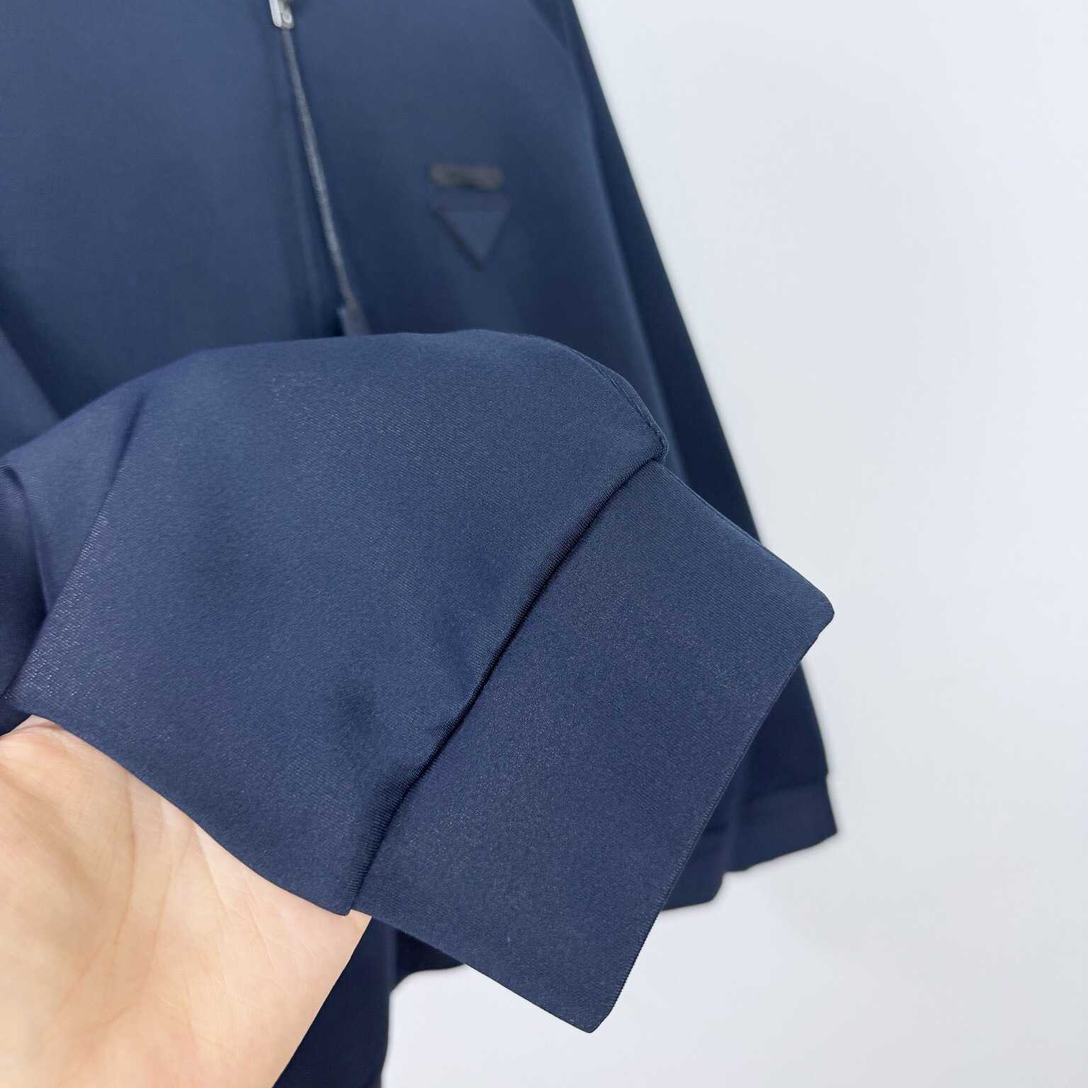 Prada Zippered Technical Fabric Jacket - FashionPlug