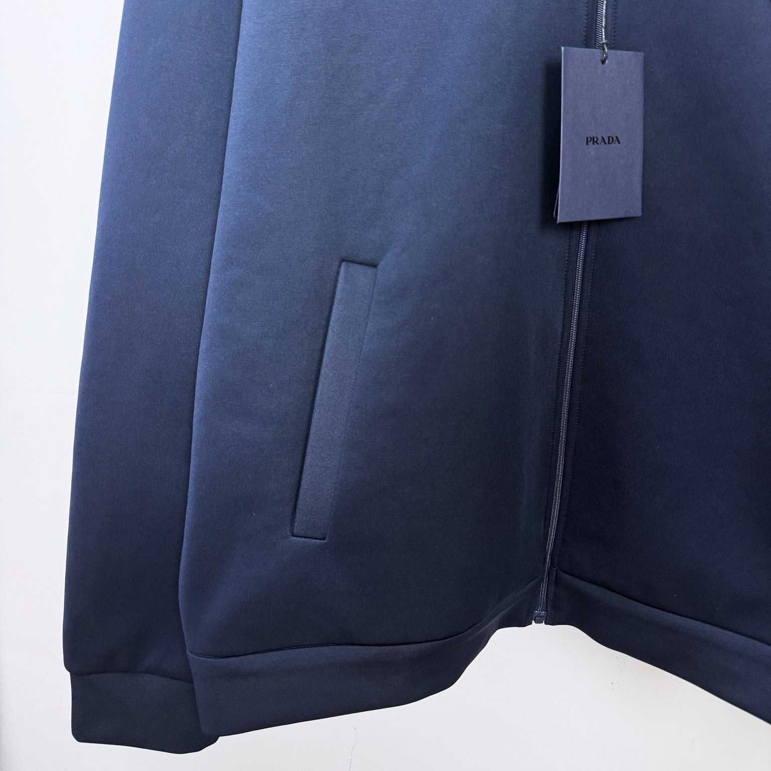 Prada Zippered Technical Fabric Jacket - FashionPlug