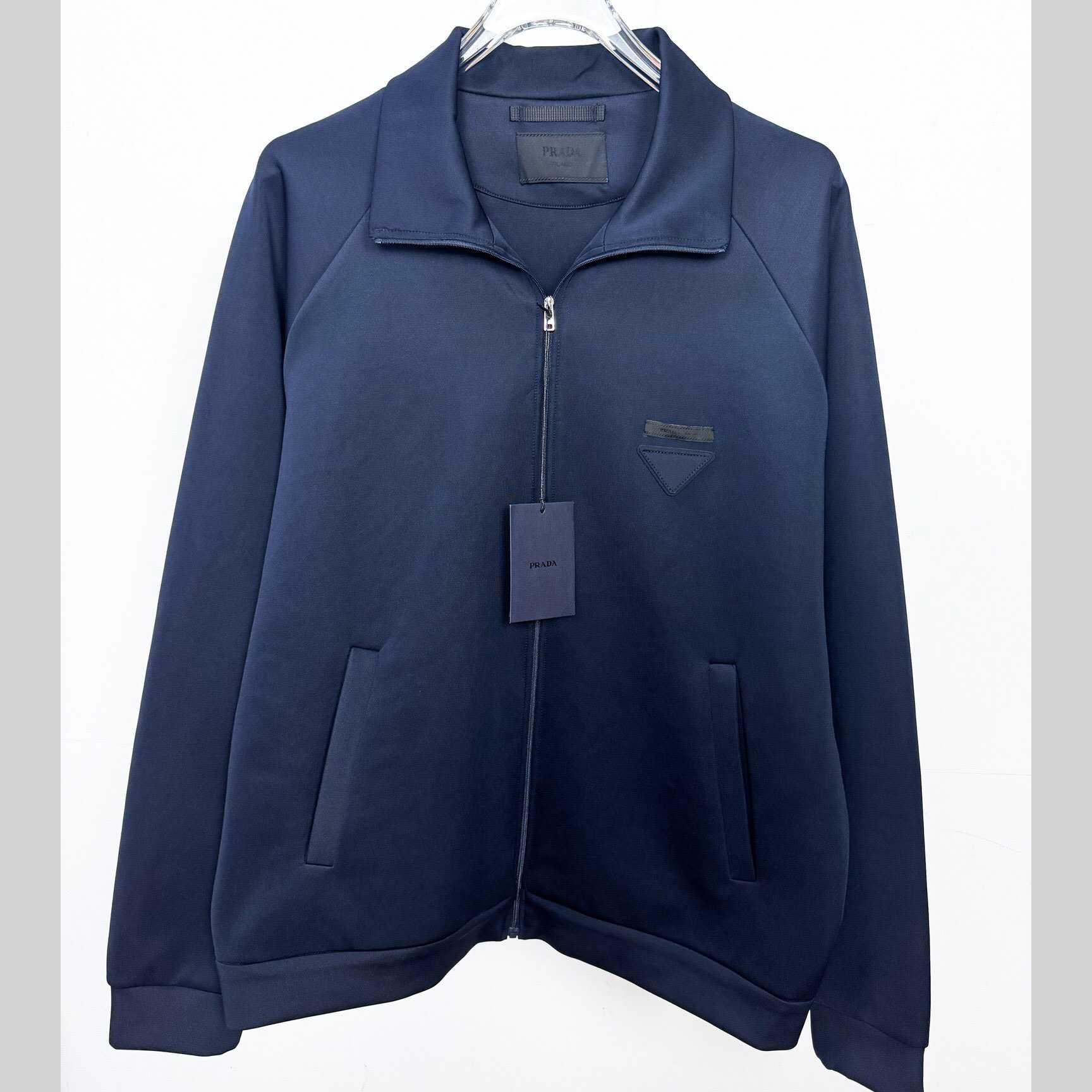 Prada Zippered Technical Fabric Jacket - FashionPlug