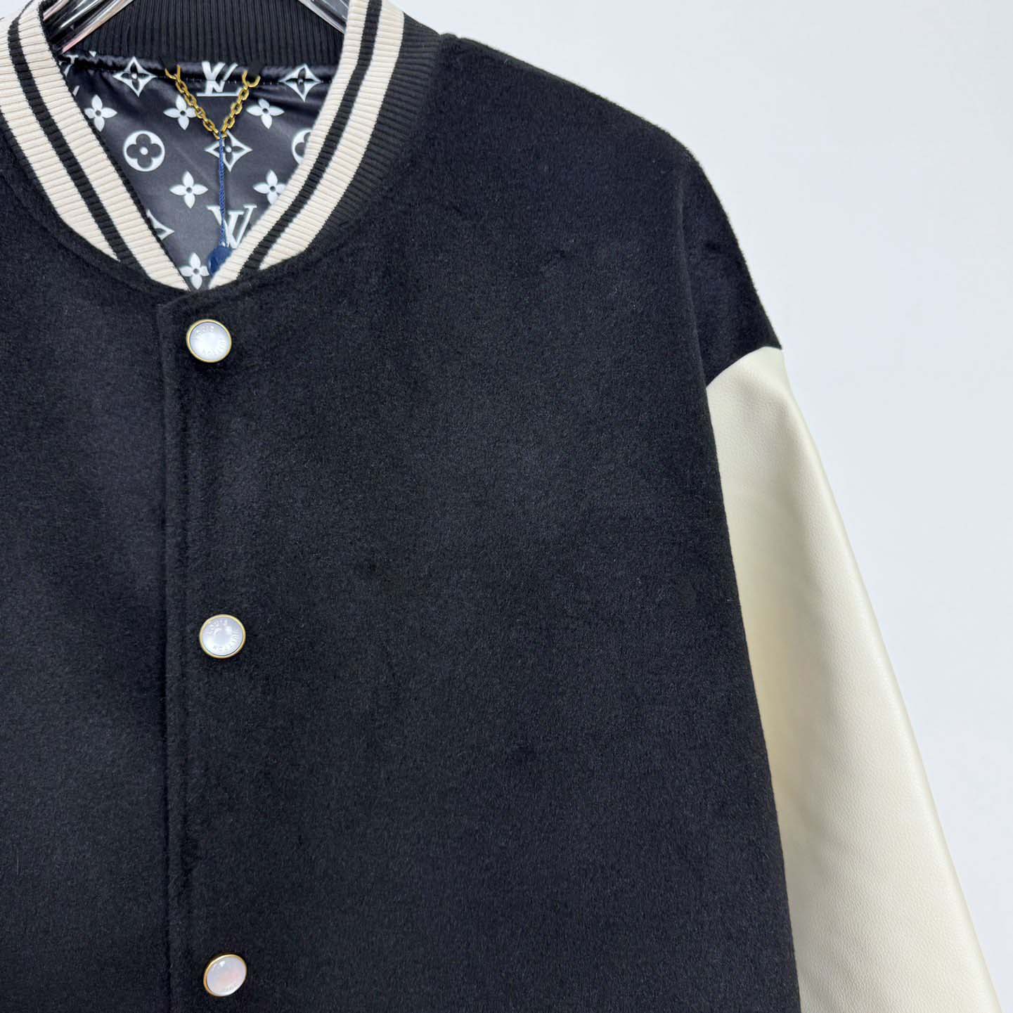 Louis Vuitton Signature Leather Varsity Jacket    - FashionPlug