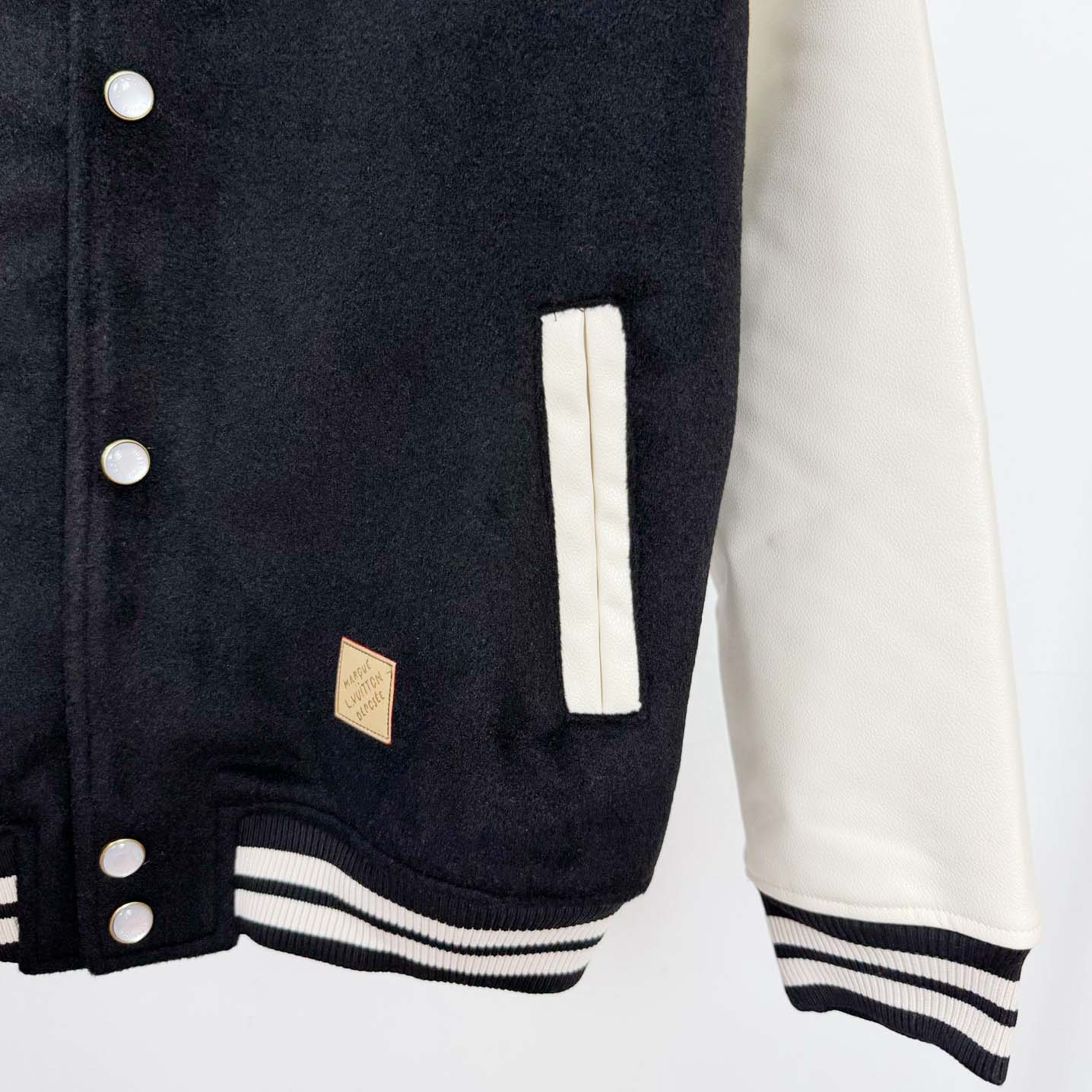 Louis Vuitton Signature Leather Varsity Jacket    - FashionPlug