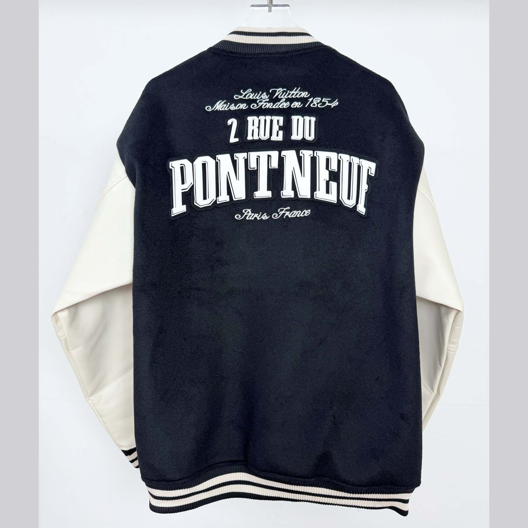 Louis Vuitton Signature Leather Varsity Jacket    - FashionPlug