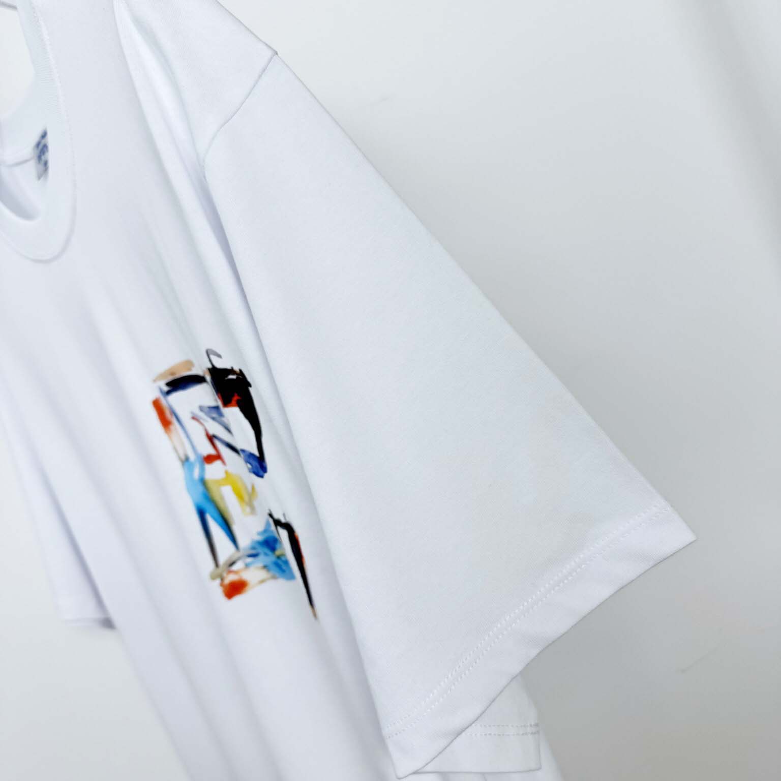 Off-White Boys Watercolour T-Shirt In White - FashionPlug