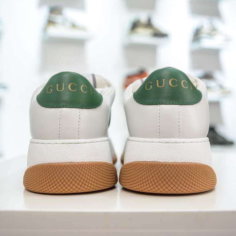 Gucci Screener White Web - FashionPlug