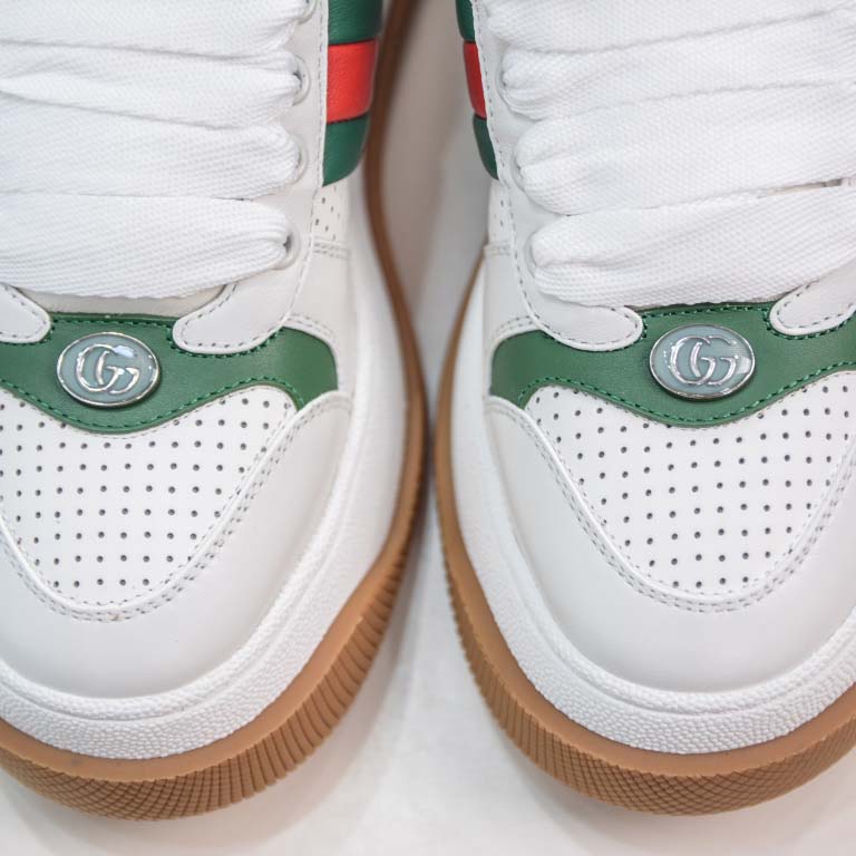 Gucci Screener White Web - FashionPlug