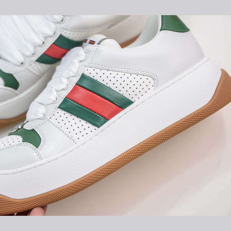 Gucci Screener White Web - FashionPlug