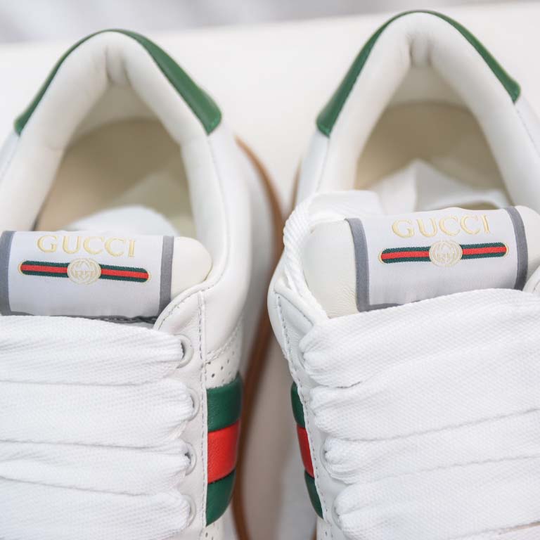 Gucci Screener White Web - FashionPlug