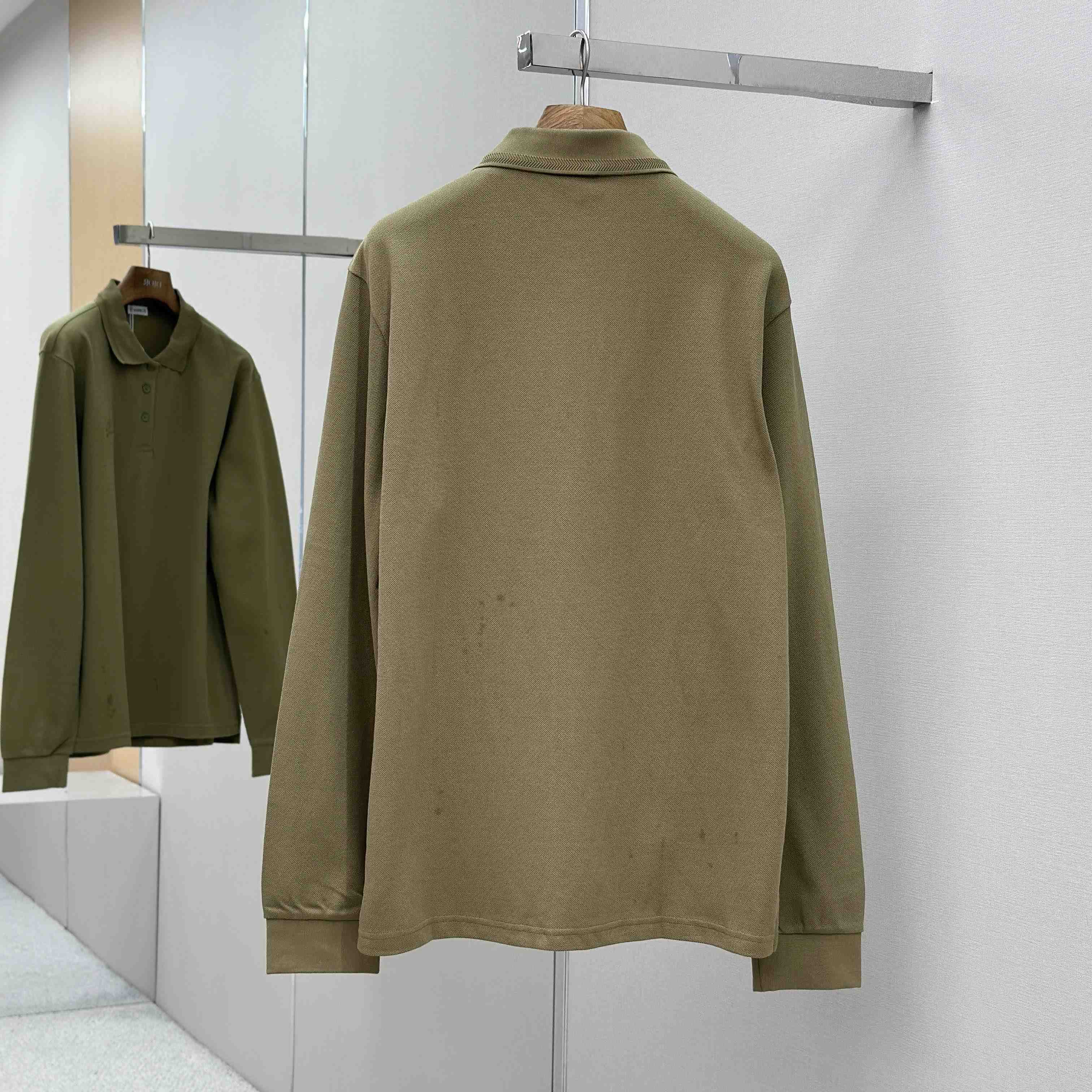 Burberry Long-sleeve Cotton Polo Shirt - FashionPlug
