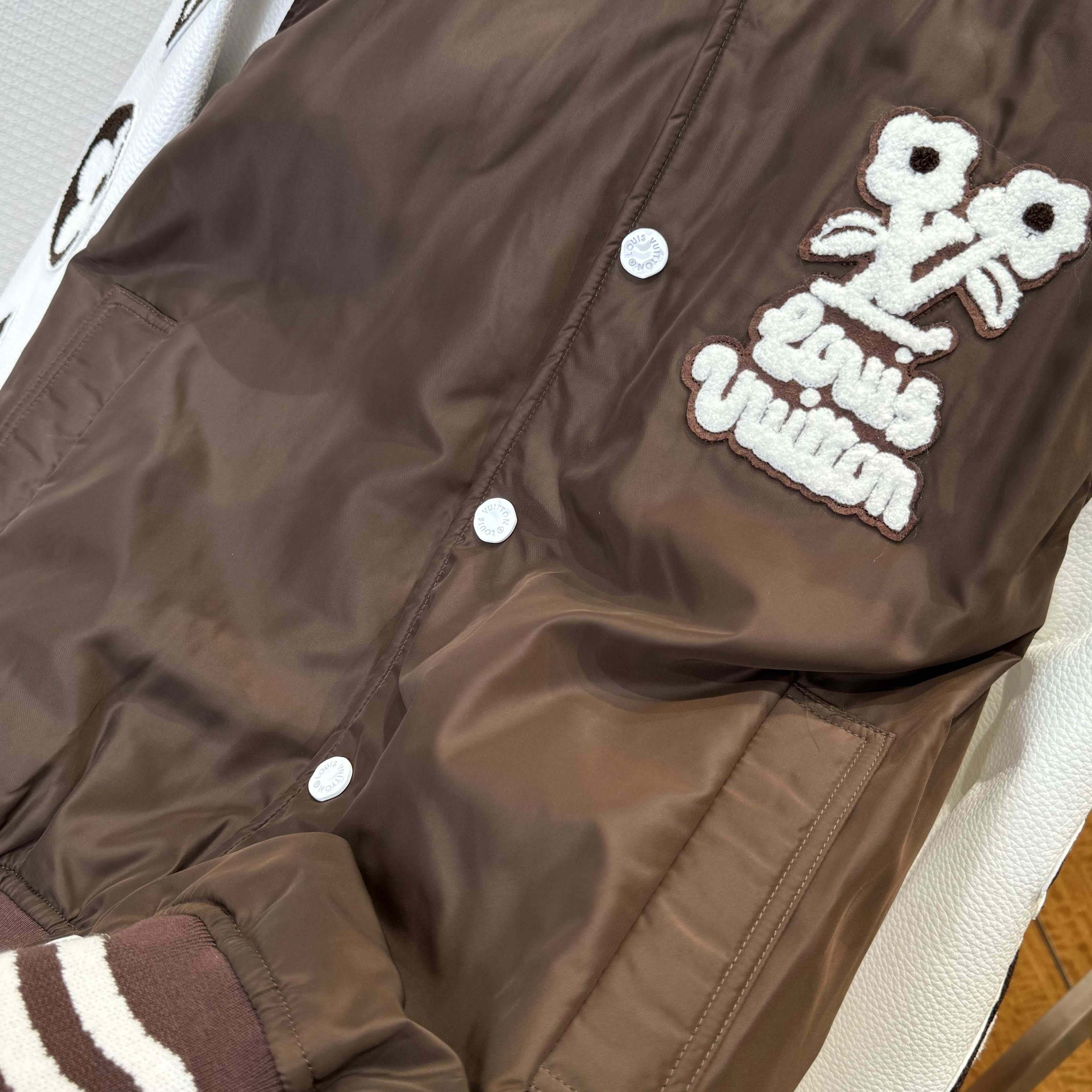Louis Vuitton Embroidered Varsity Jacket   1AFPWQ - FashionPlug