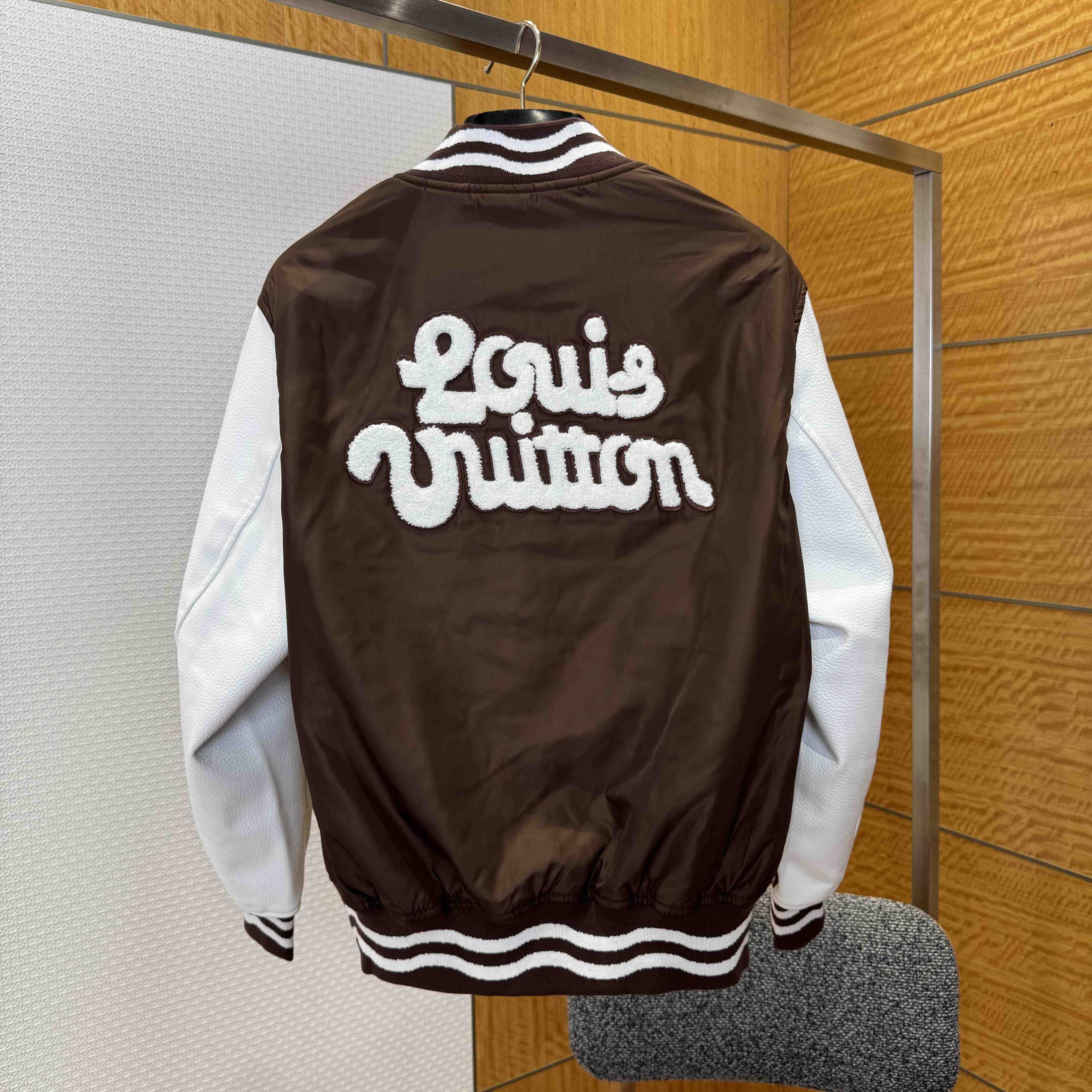 Louis Vuitton Embroidered Varsity Jacket   1AFPWQ - FashionPlug