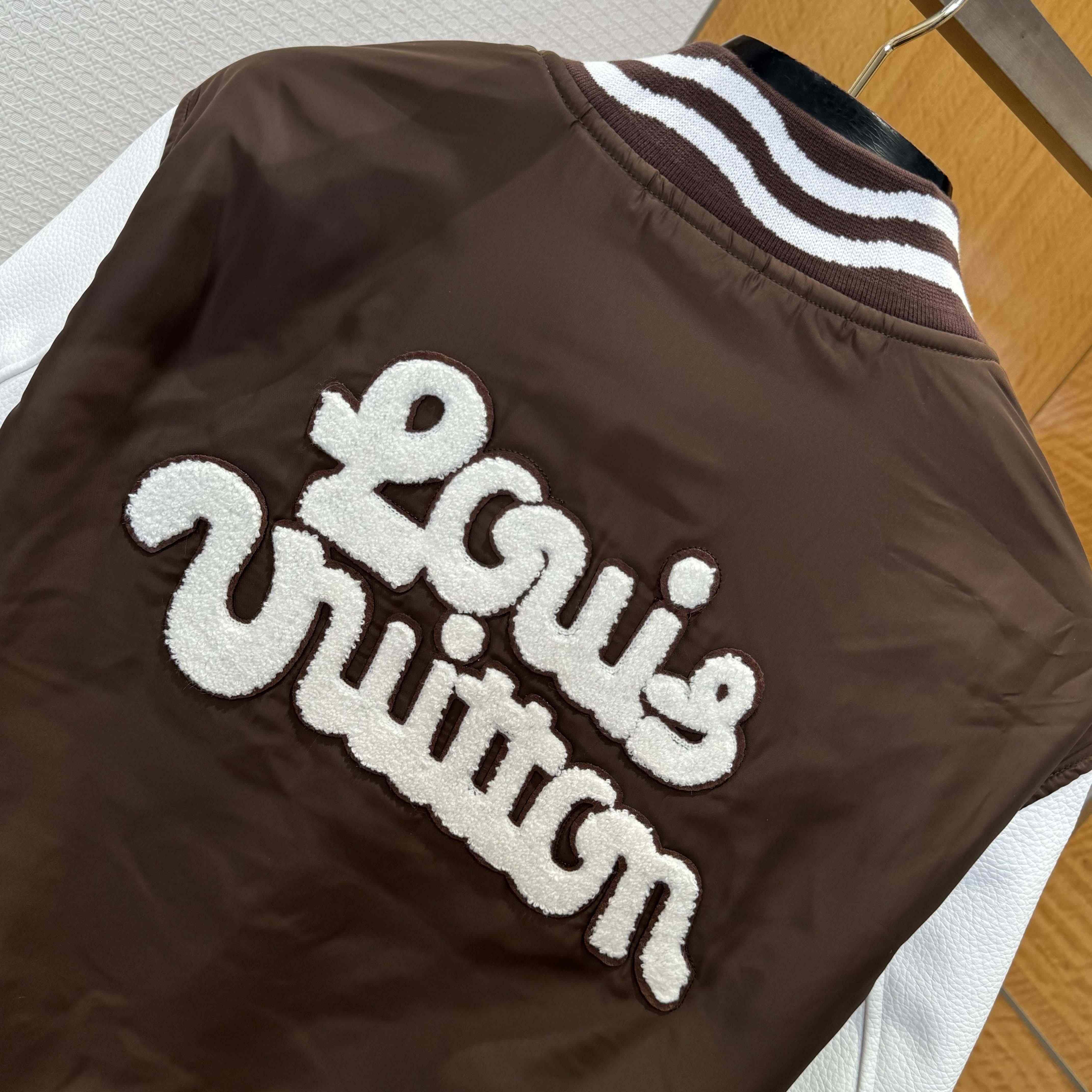 Louis Vuitton Embroidered Varsity Jacket   1AFPWQ - FashionPlug