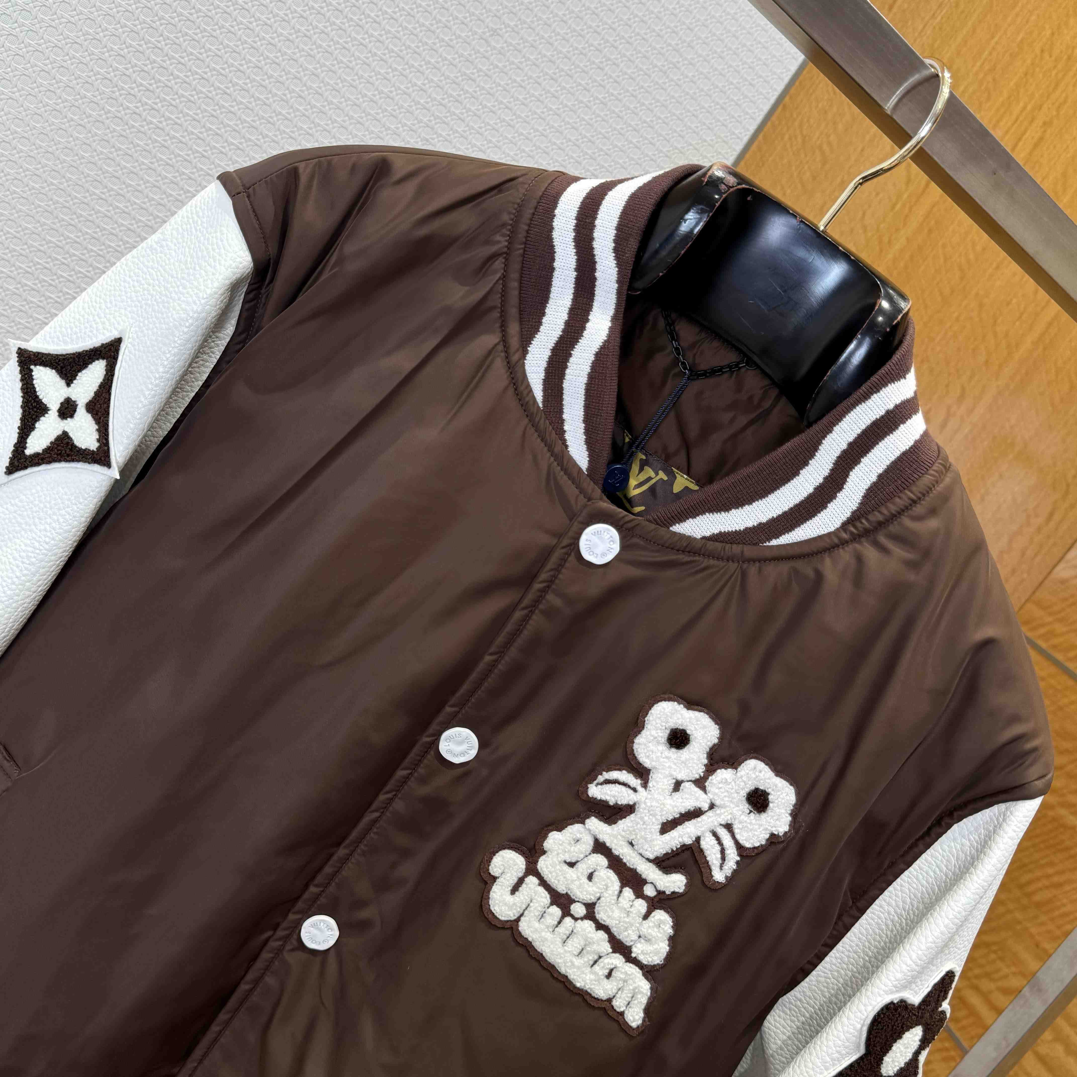 Louis Vuitton Embroidered Varsity Jacket   1AFPWQ - FashionPlug