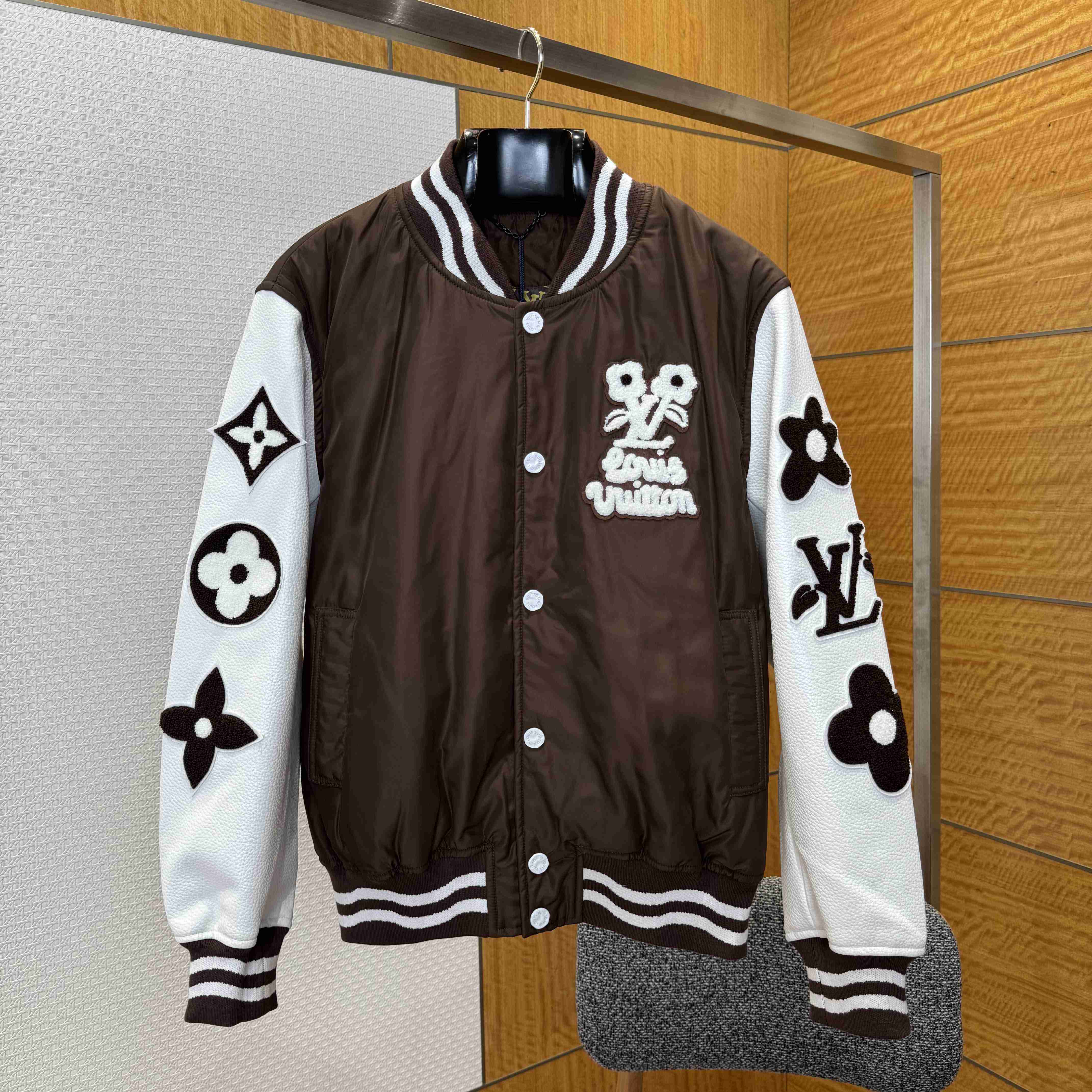 Louis Vuitton Embroidered Varsity Jacket   1AFPWQ - FashionPlug