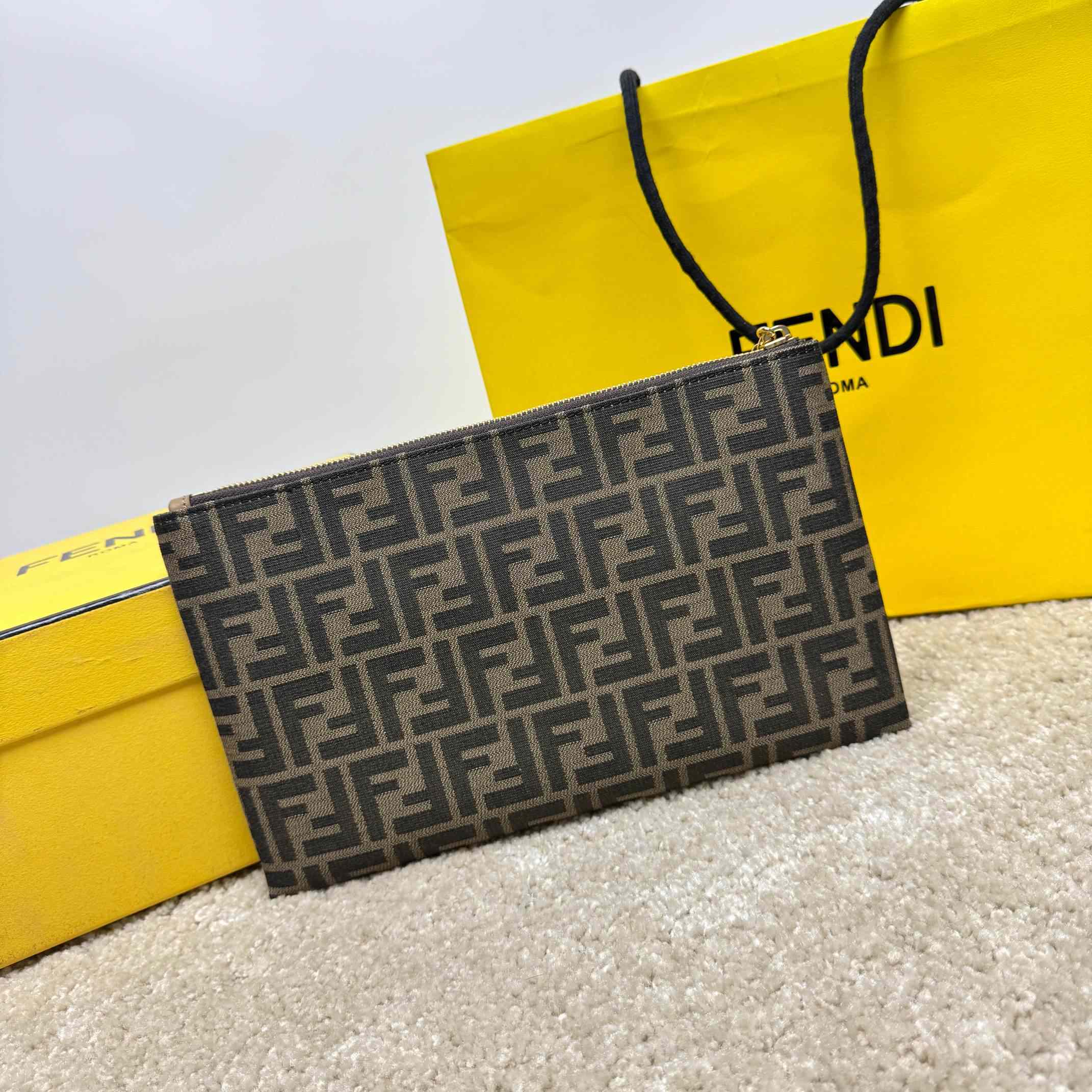 Fendi Flat Baguette Pouch Medium - FashionPlug