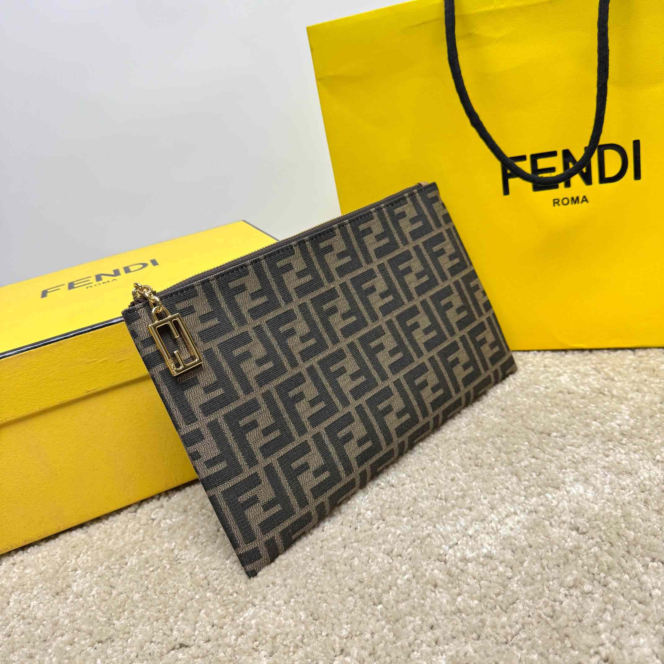 Fendi Flat Baguette Pouch Medium - FashionPlug