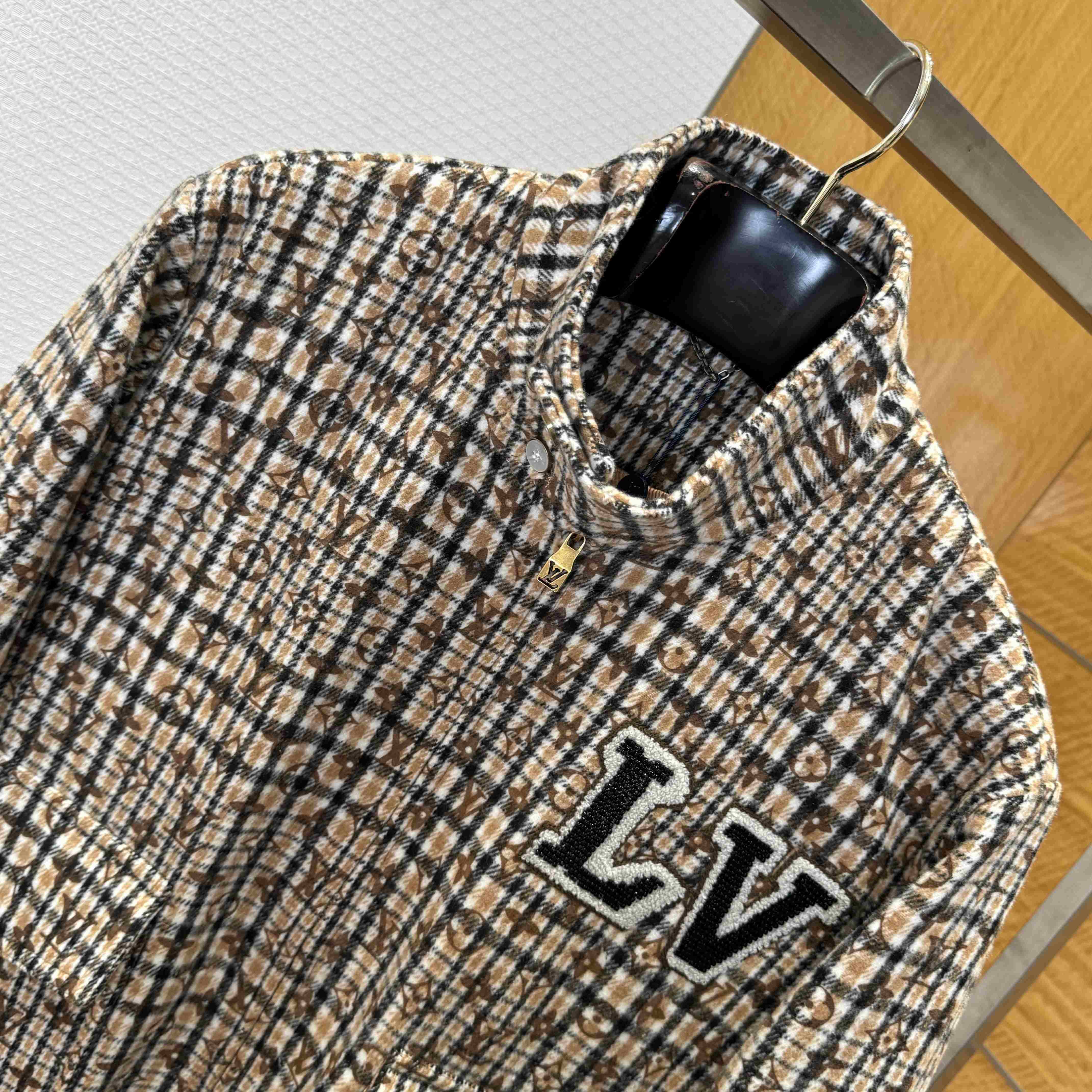Louis Vuitton Monogram Wool Harrington Blouson   1AGIP7 - FashionPlug