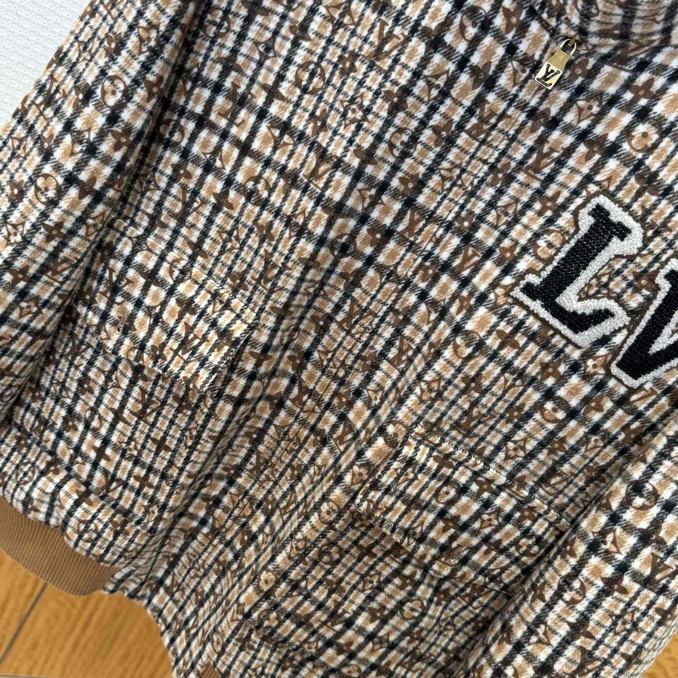 Louis Vuitton Monogram Wool Harrington Blouson   1AGIP7 - FashionPlug
