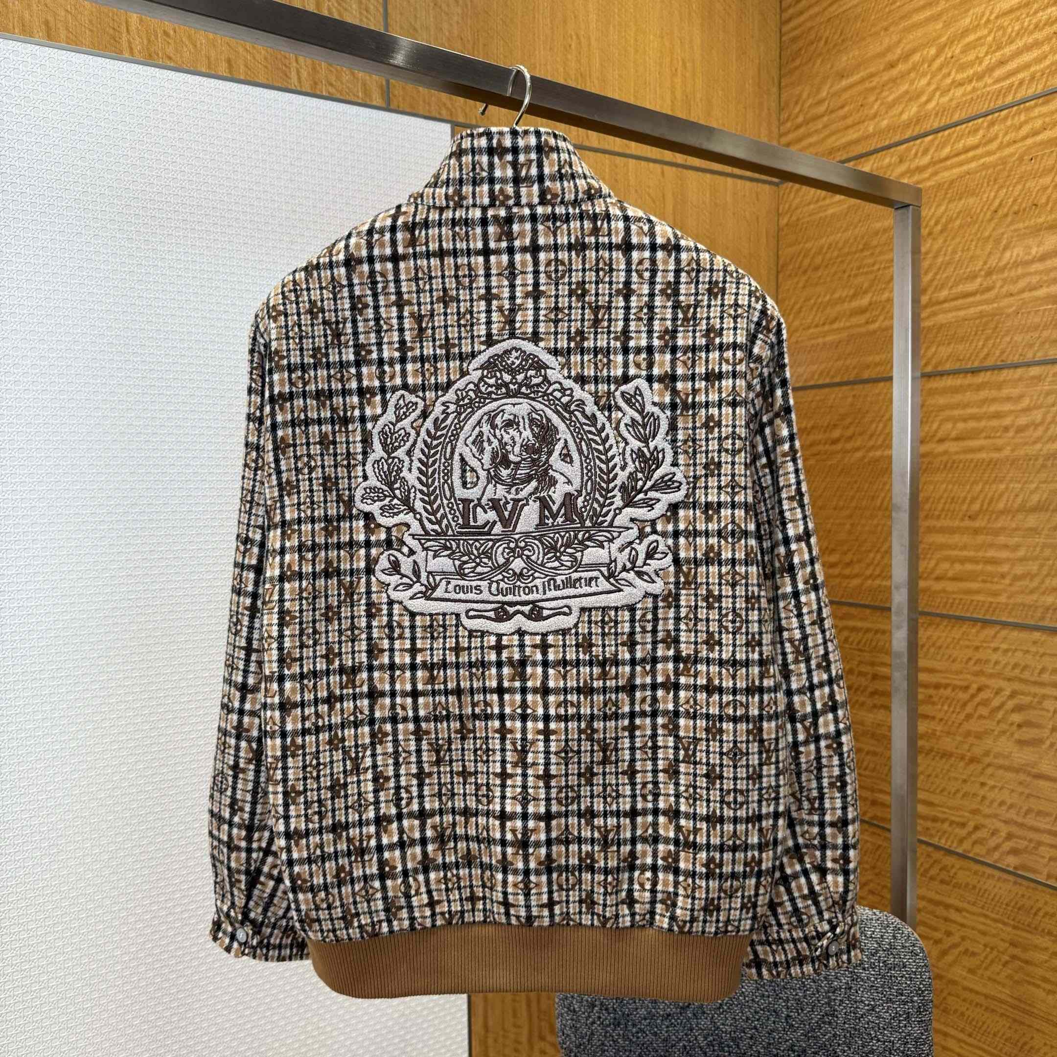 Louis Vuitton Monogram Wool Harrington Blouson   1AGIP7 - FashionPlug