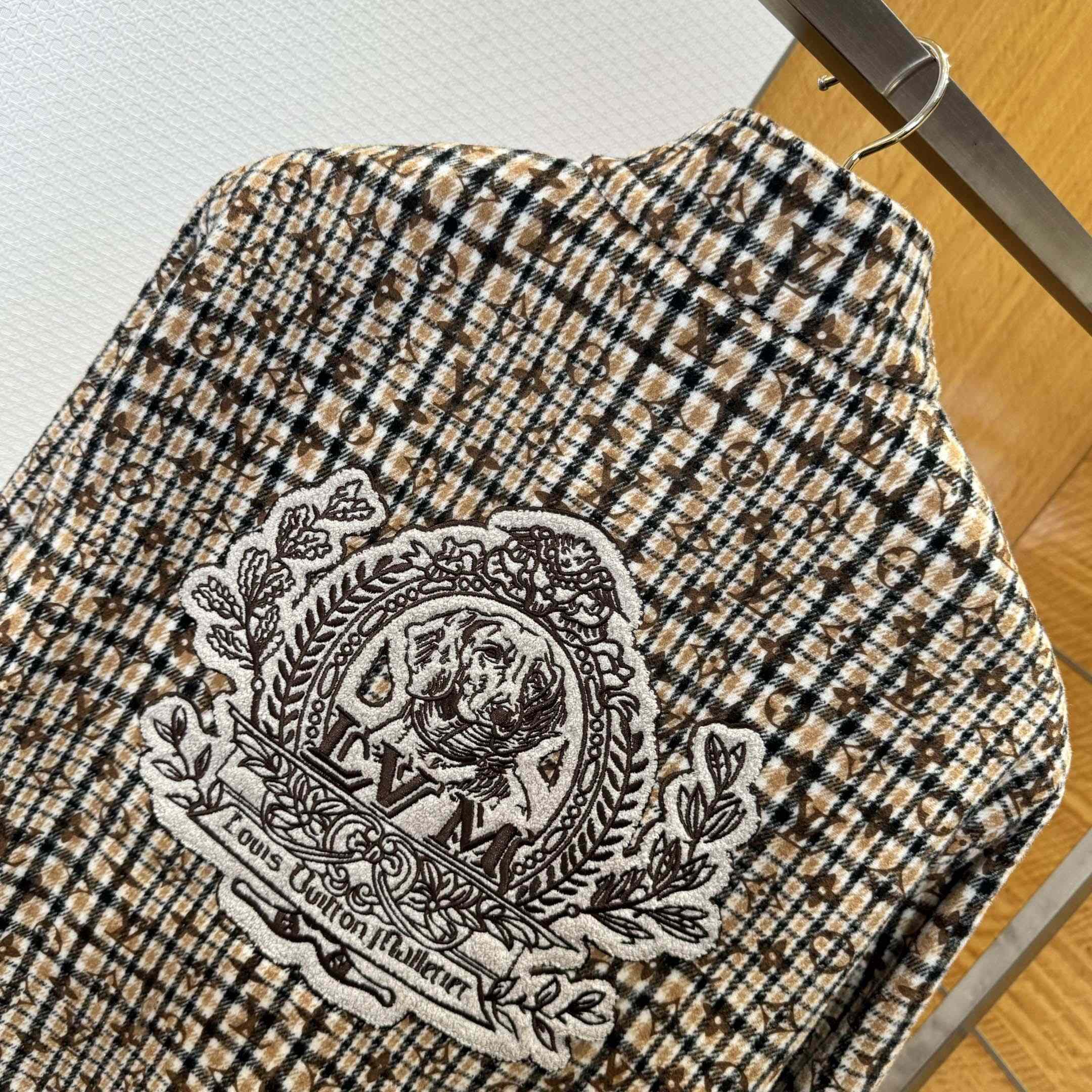 Louis Vuitton Monogram Wool Harrington Blouson   1AGIP7 - FashionPlug