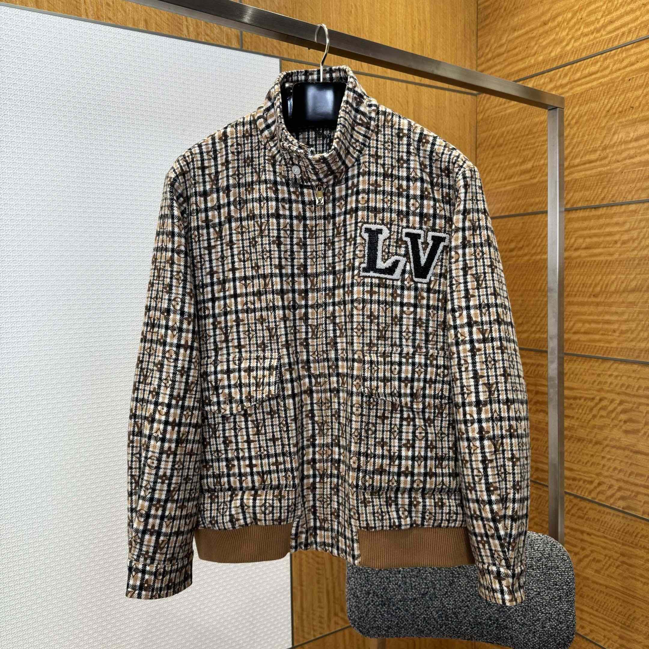 Louis Vuitton Monogram Wool Harrington Blouson   1AGIP7 - FashionPlug