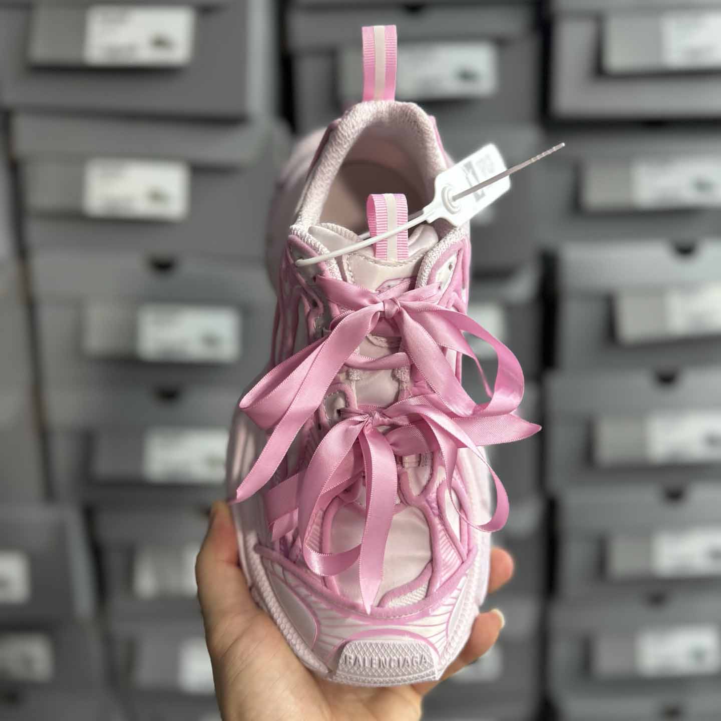 Balenciaga 3XL VG Edition Satin Bows Pink  - FashionPlug