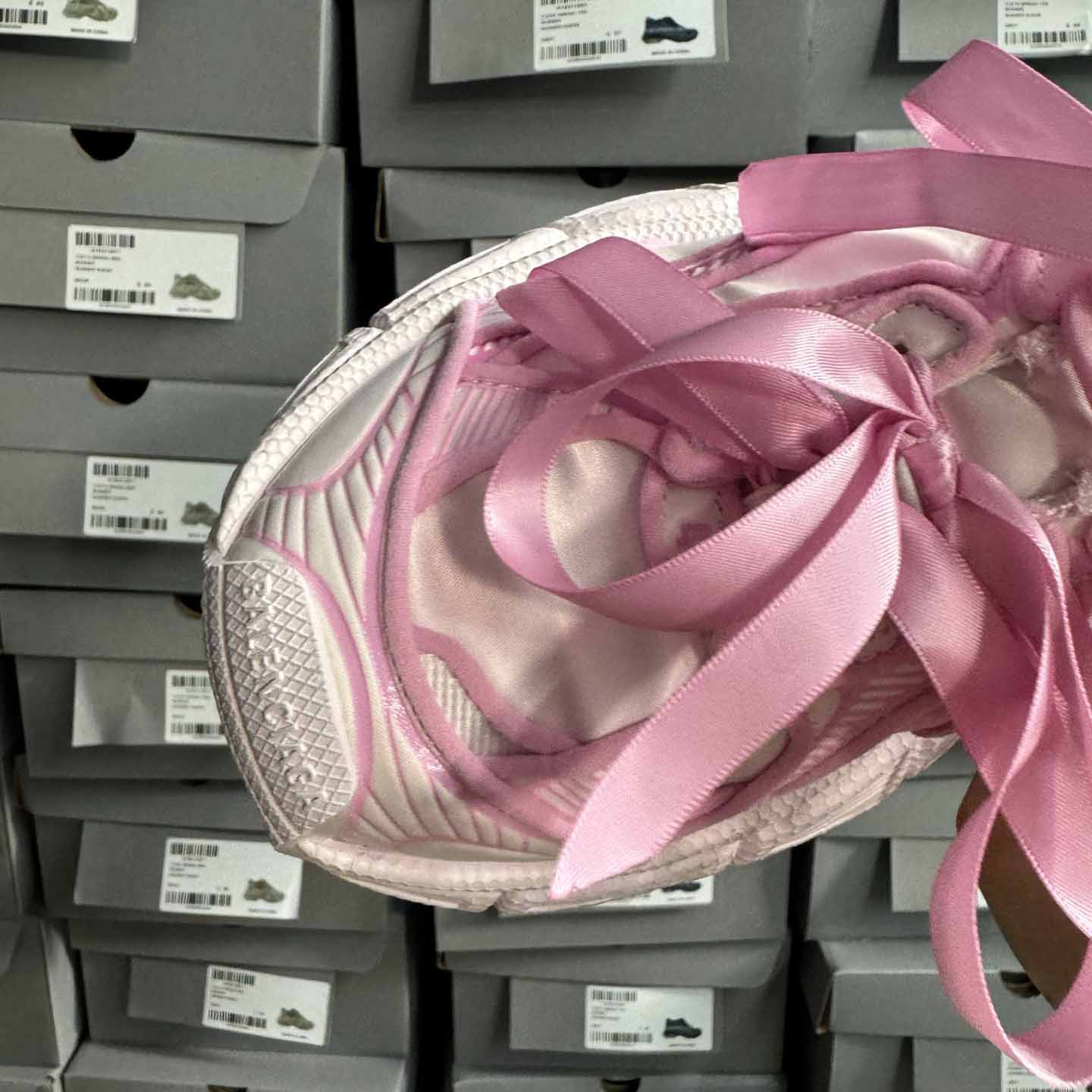 Balenciaga 3XL VG Edition Satin Bows Pink  - FashionPlug