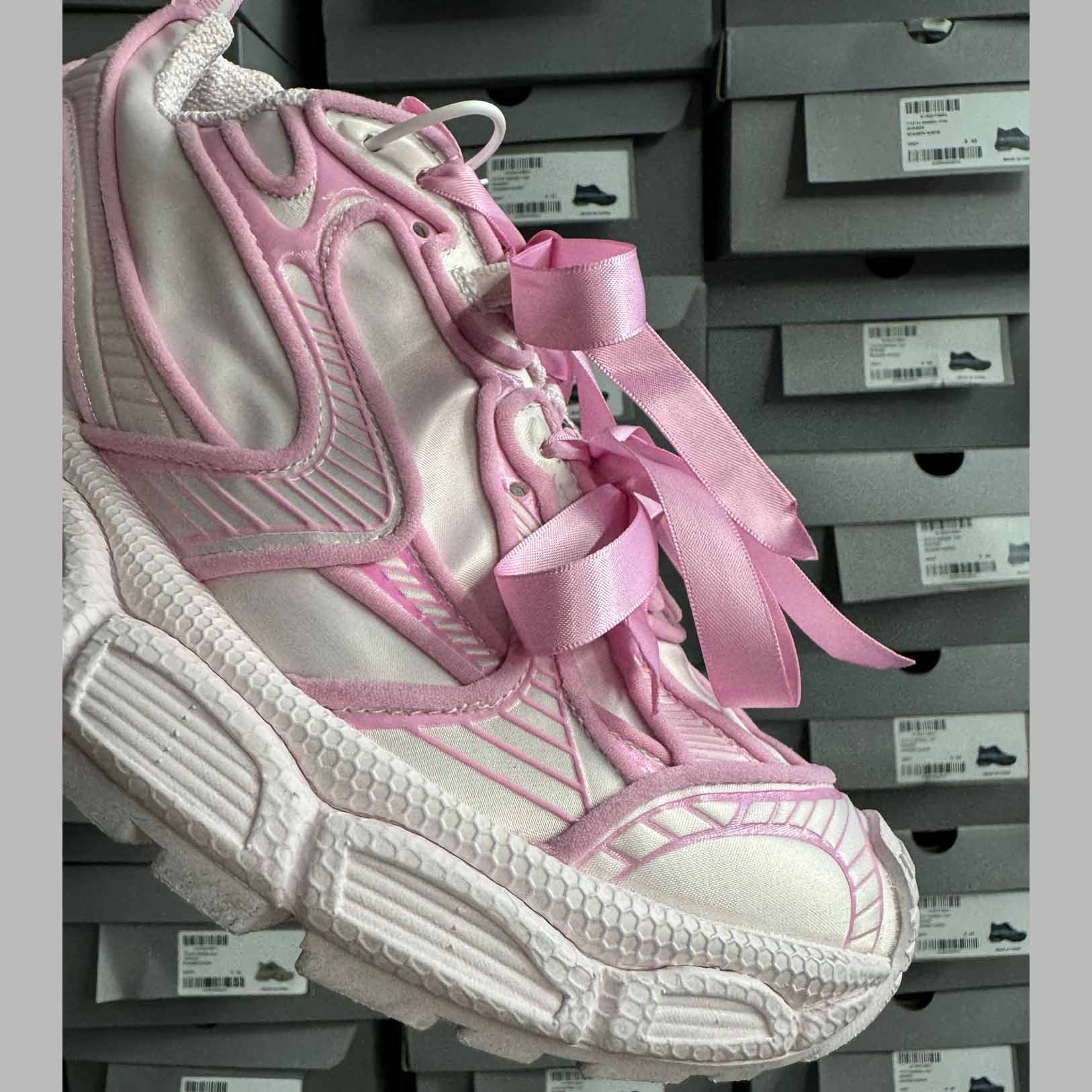 Balenciaga 3XL VG Edition Satin Bows Pink  - FashionPlug