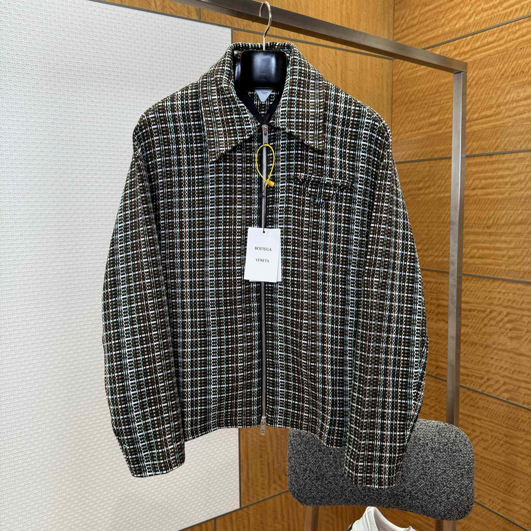 Bottega Veneta Multicolor Check Jacket - FashionPlug