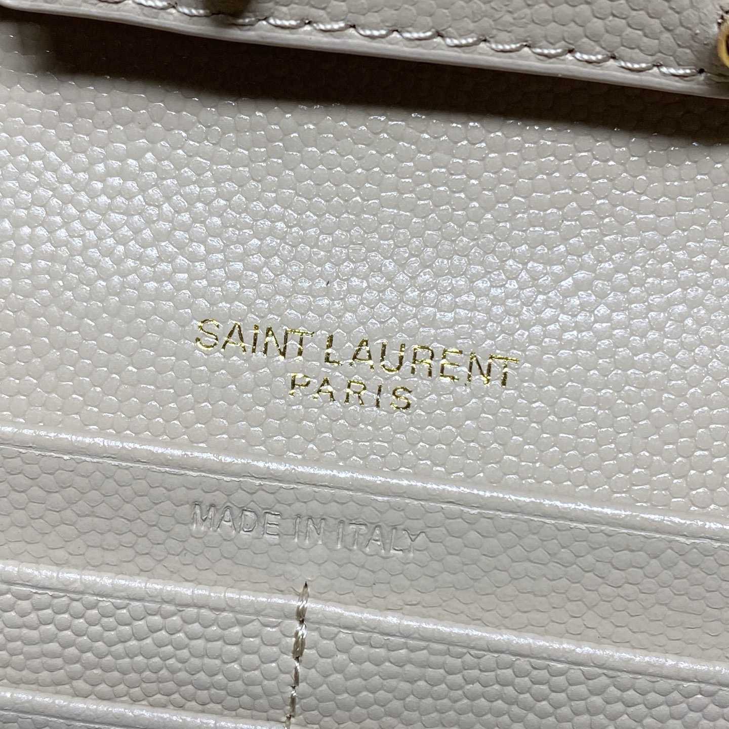 Saint Laurent Cassandre Chain Wallet In Lambskin - FashionPlug