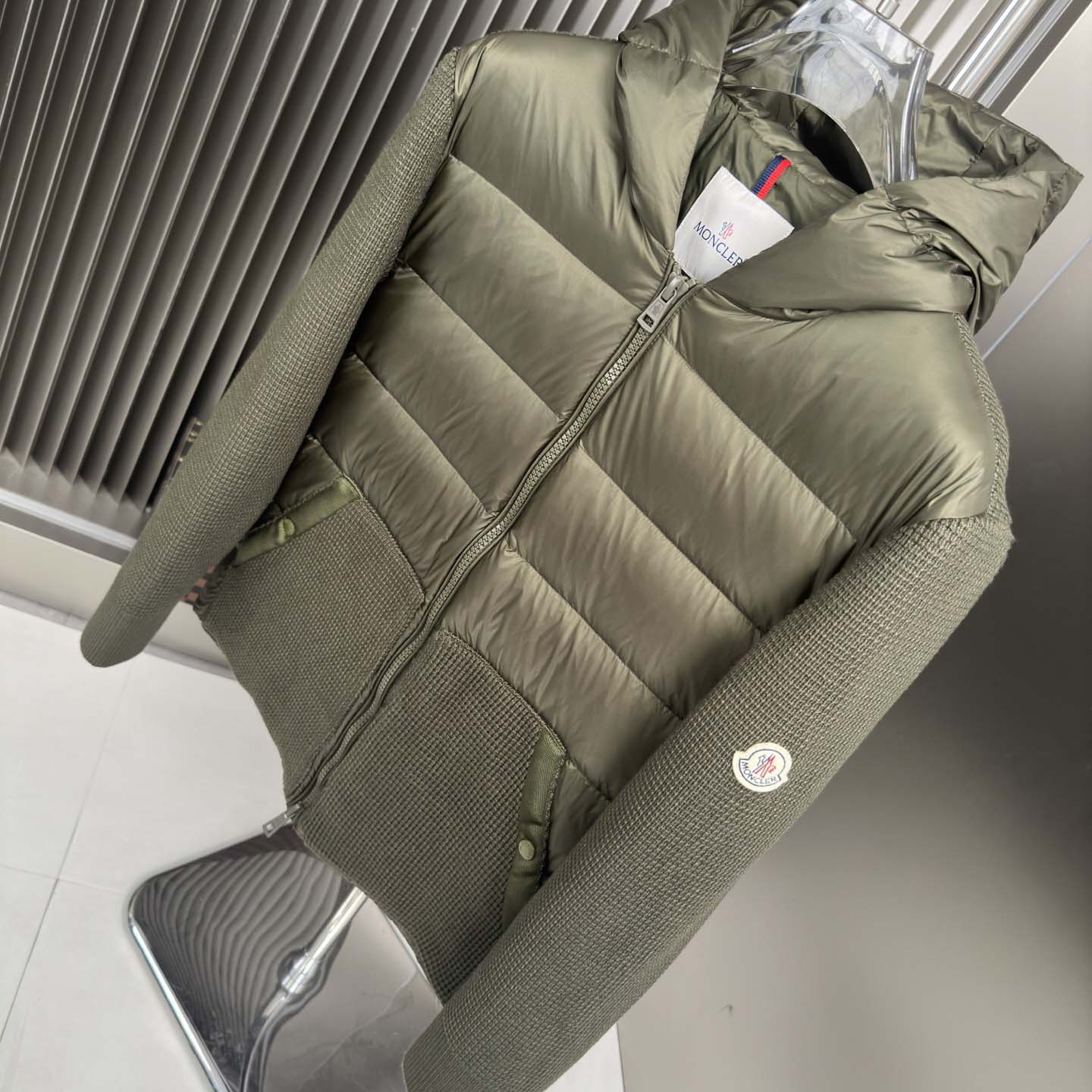 Moncler Padded Zip-Up Cardigan - FashionPlug