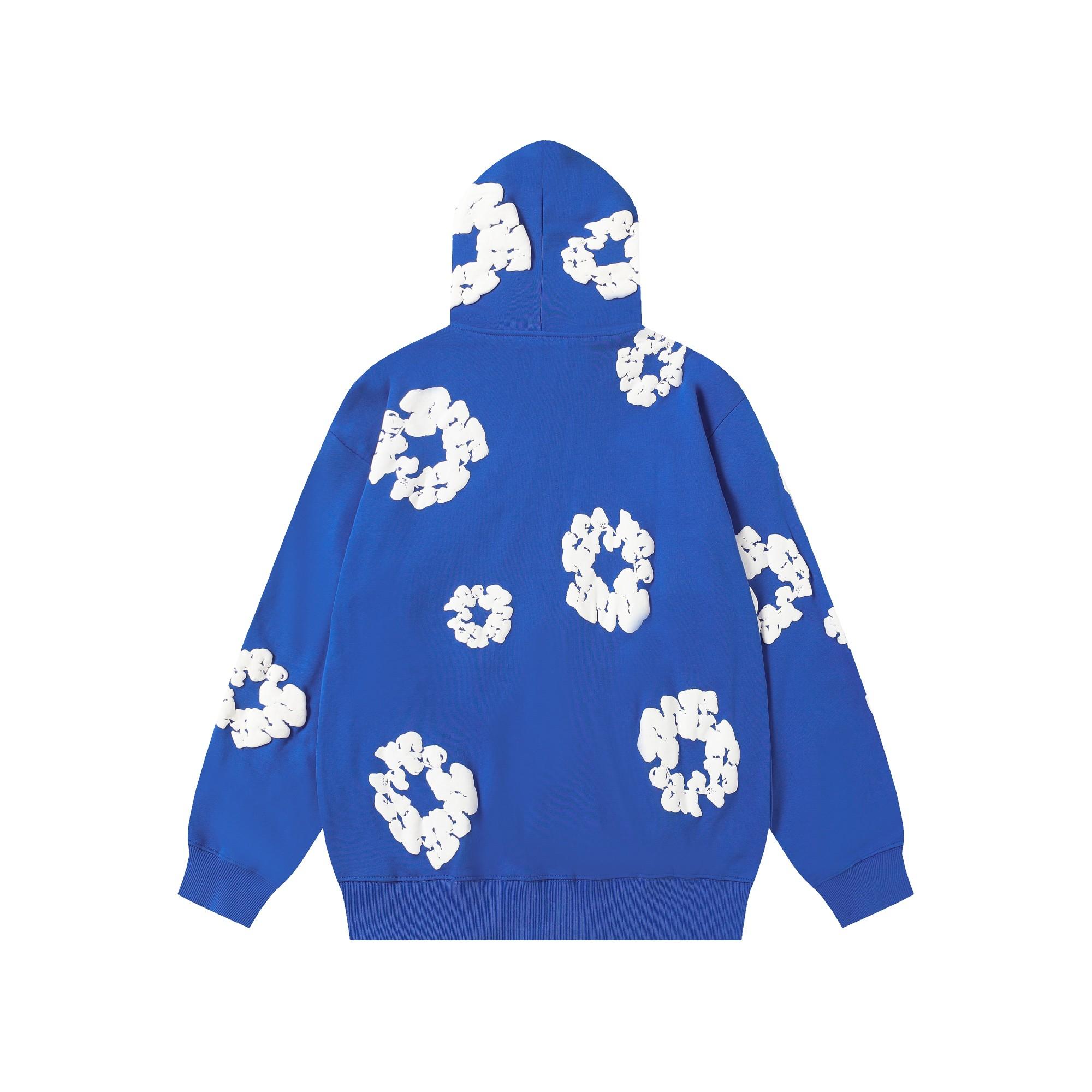 Denim Tears Cotton Wreath Zip Hoodie  - FashionPlug