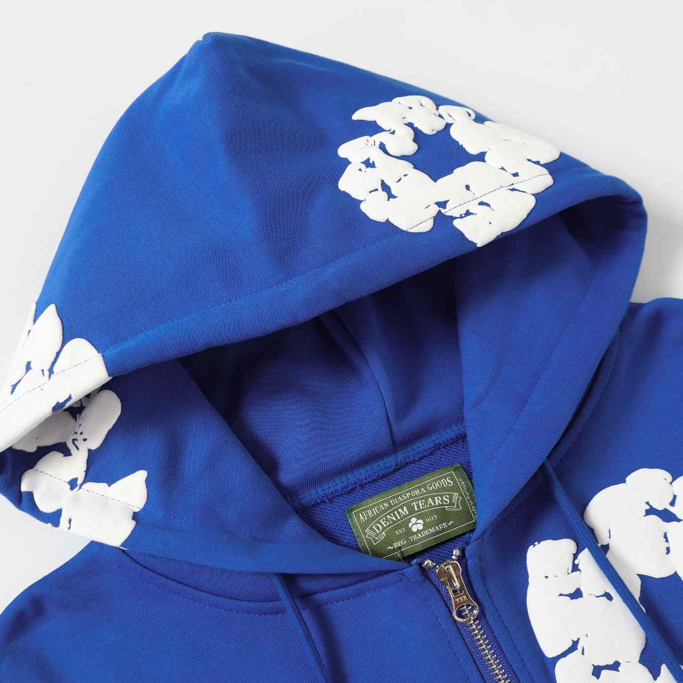 Denim Tears Cotton Wreath Zip Hoodie  - FashionPlug