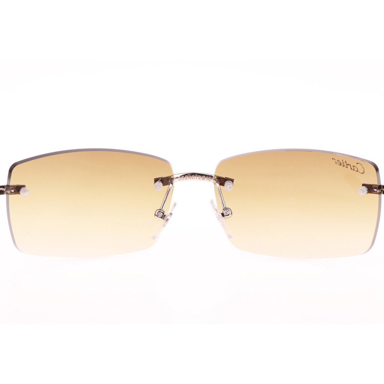 Cartier CT_3524012 Red Wood Sunglasses In Silver Brown - FashionPlug