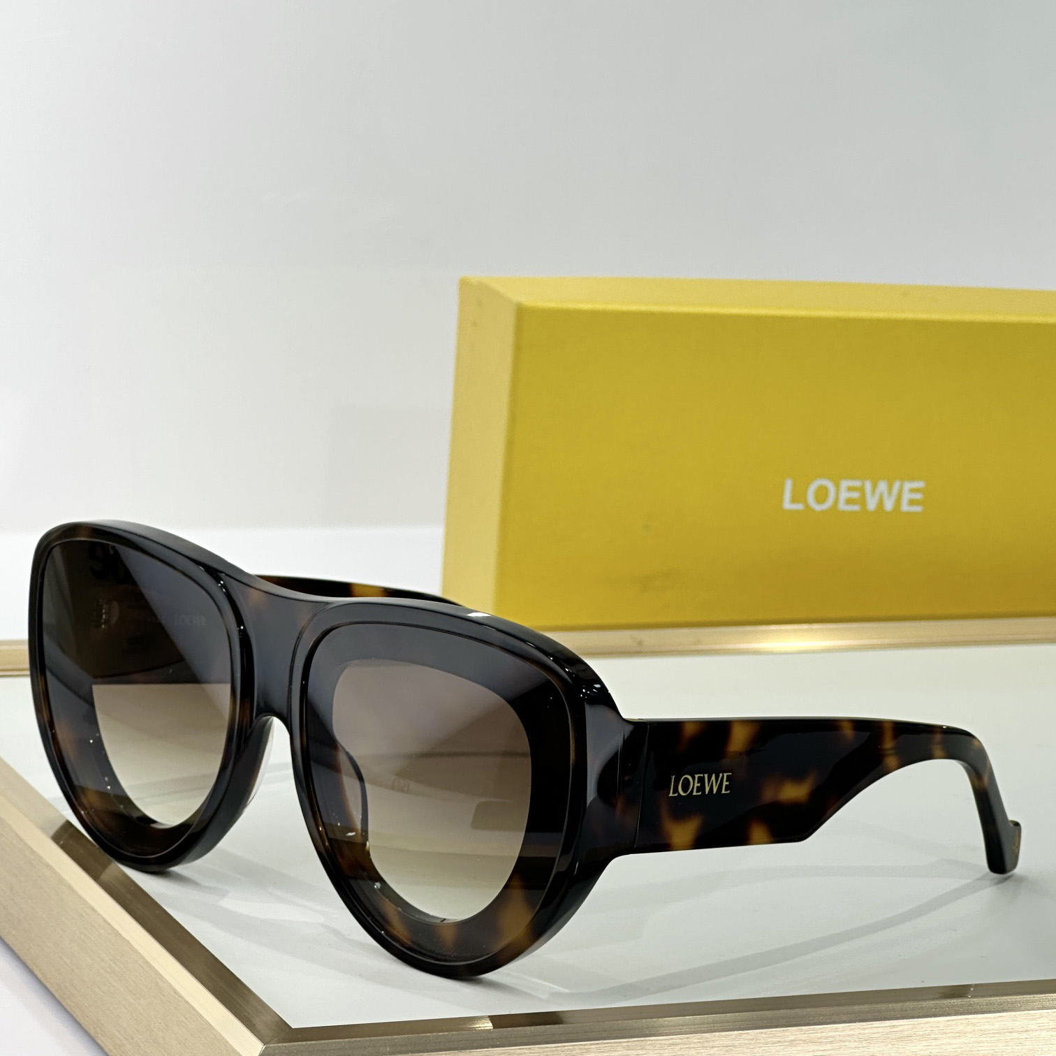 Loewe Front Lenses Aviatior Sunglasses  - FashionPlug