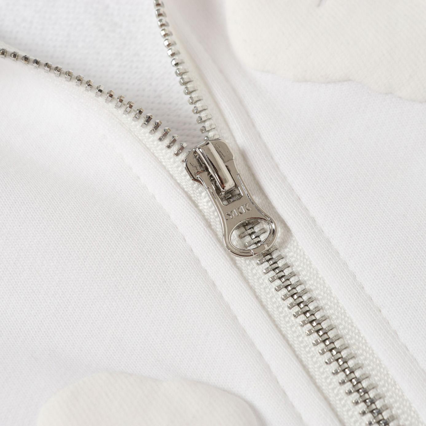 Denim Tears Cotton Wreath Zip Hoodie White - FashionPlug