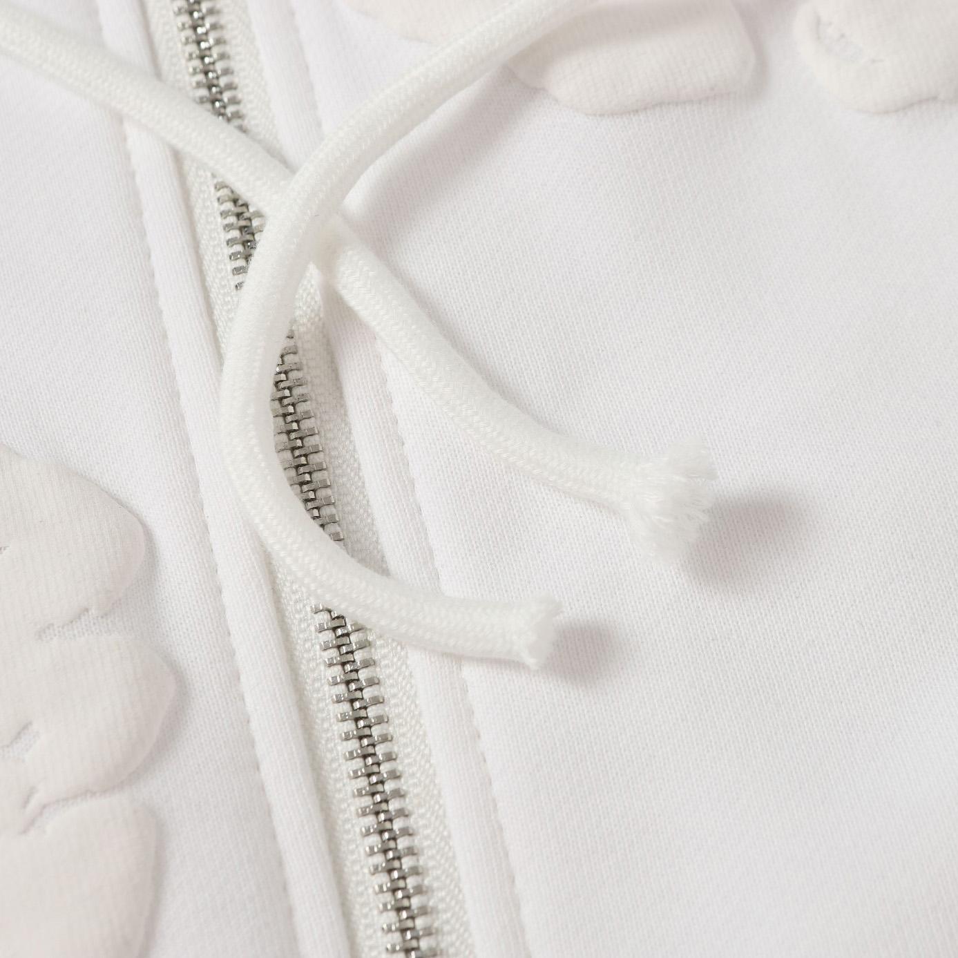 Denim Tears Cotton Wreath Zip Hoodie White - FashionPlug