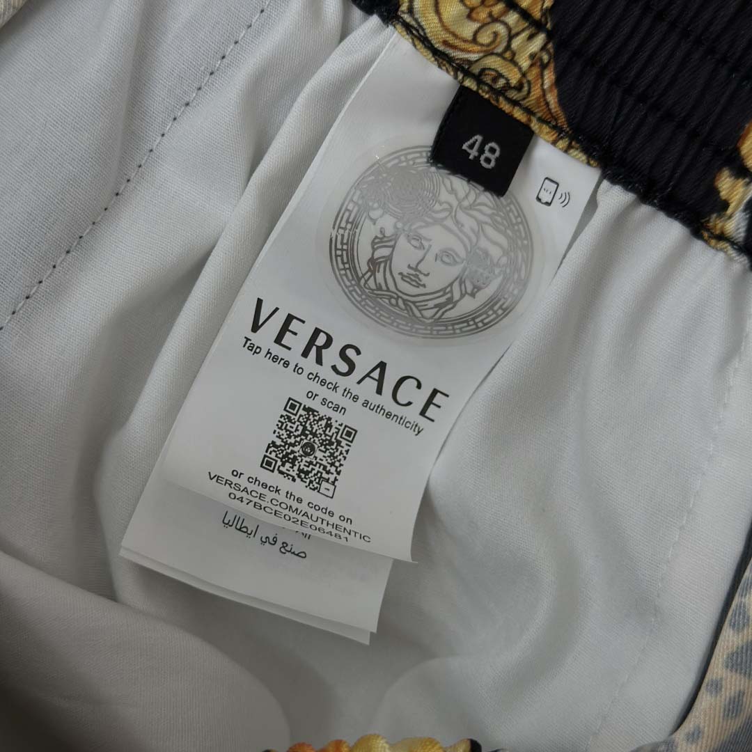 Versace Wild Cats Silk Shirt & Shorts - FashionPlug