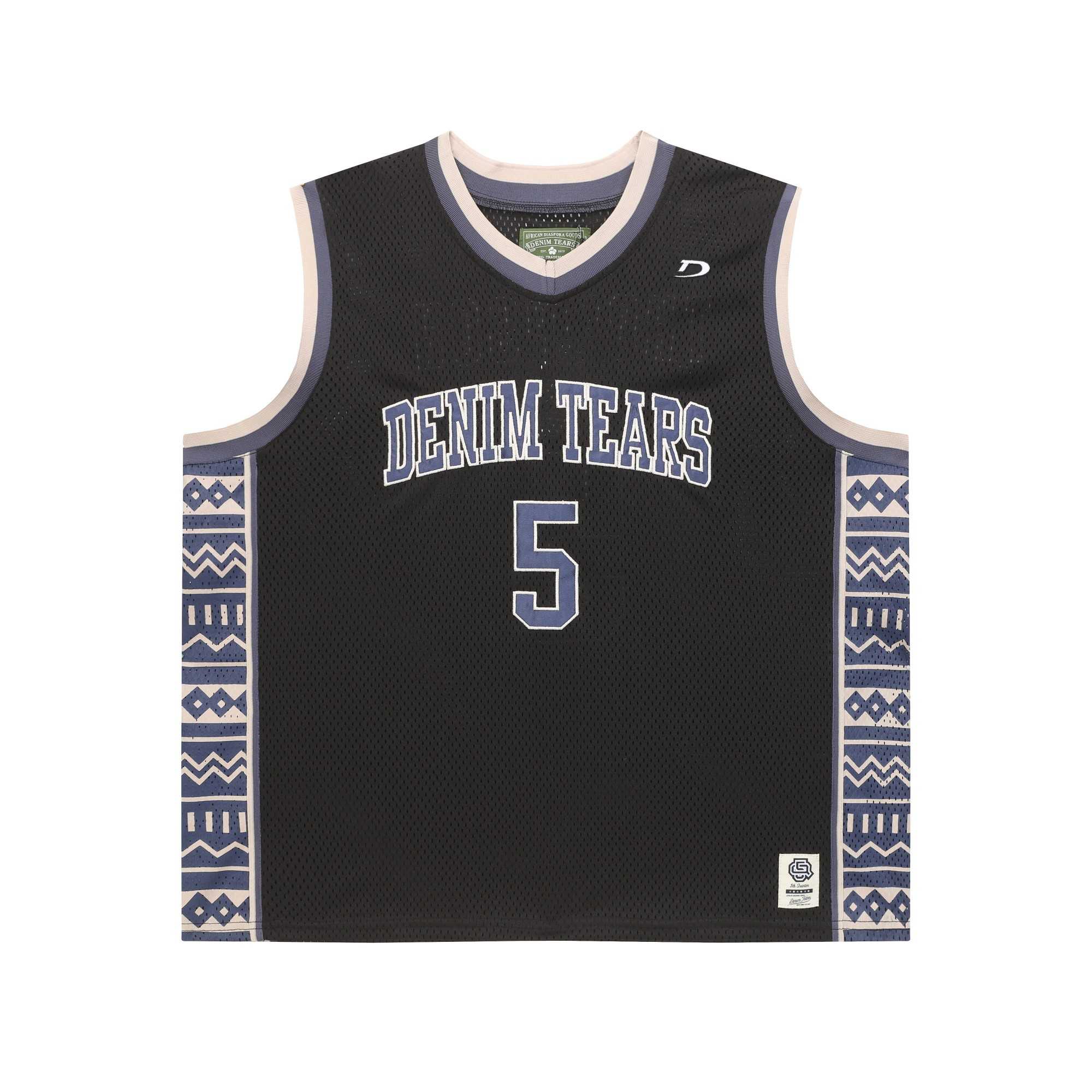Denim Tears Game Jersey 'Black' - FashionPlug