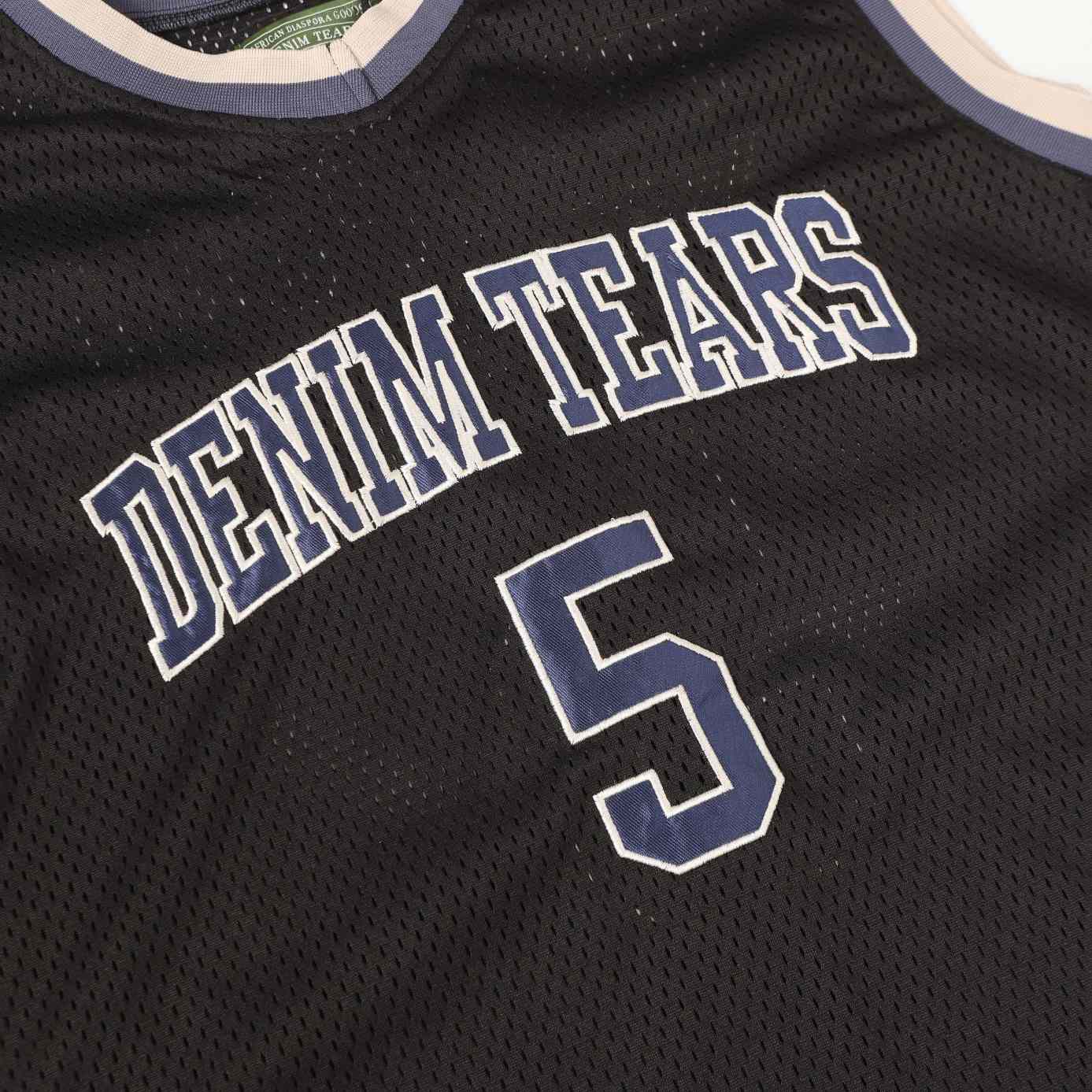 Denim Tears Game Jersey 'Black' - FashionPlug