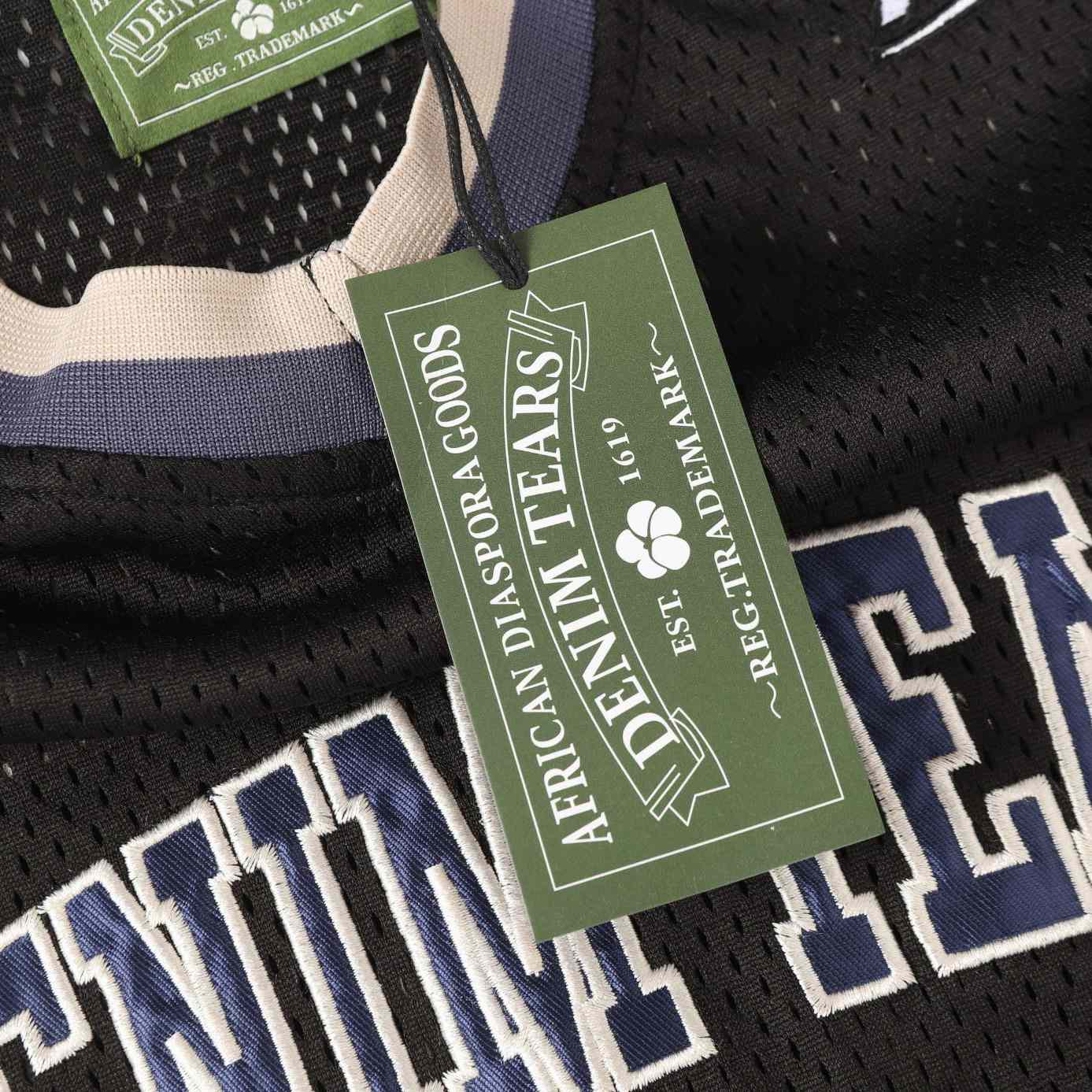 Denim Tears Game Jersey 'Black' - FashionPlug