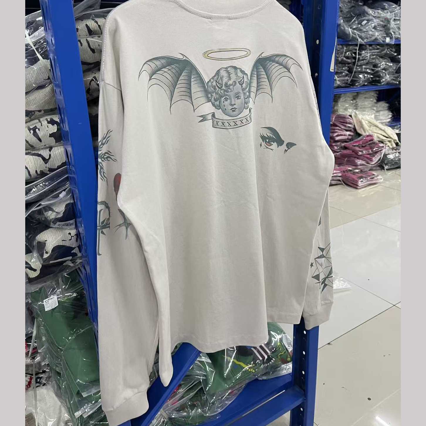 Saint Michael Dr Woo DW_LS Tee - FashionPlug