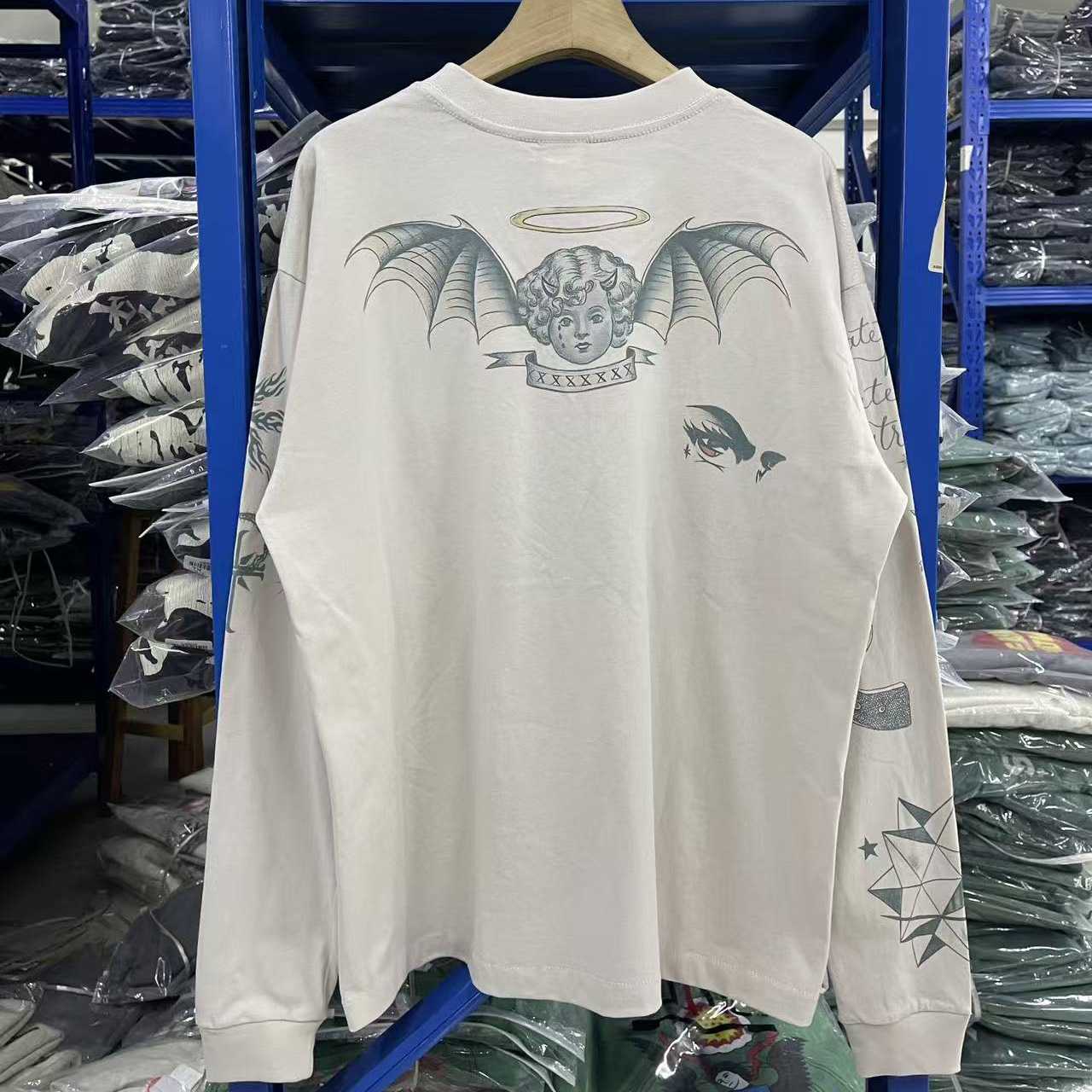Saint Michael Dr Woo DW_LS Tee - FashionPlug