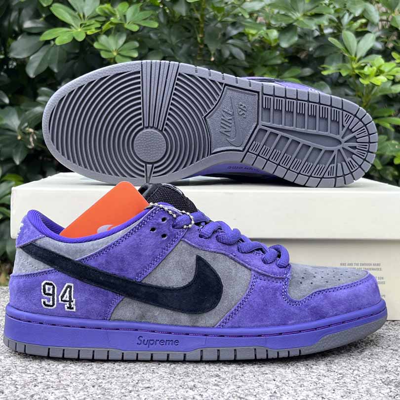 Supreme x Nike SB Dunk Low   HQ8487-500  - FashionPlug
