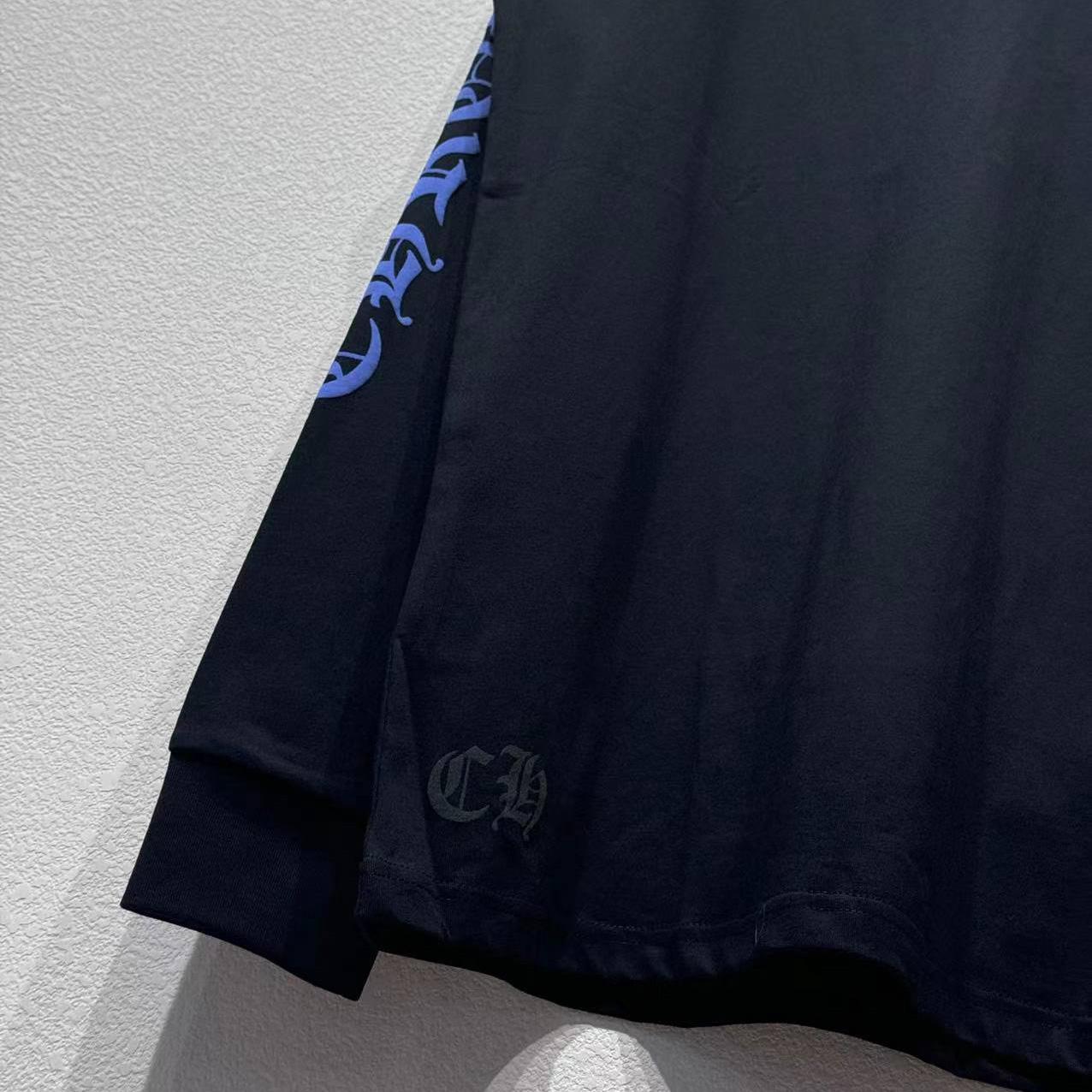 Chrome Hearts Neck Logo Long-Sleeve T-Shirt 'Black' - FashionPlug