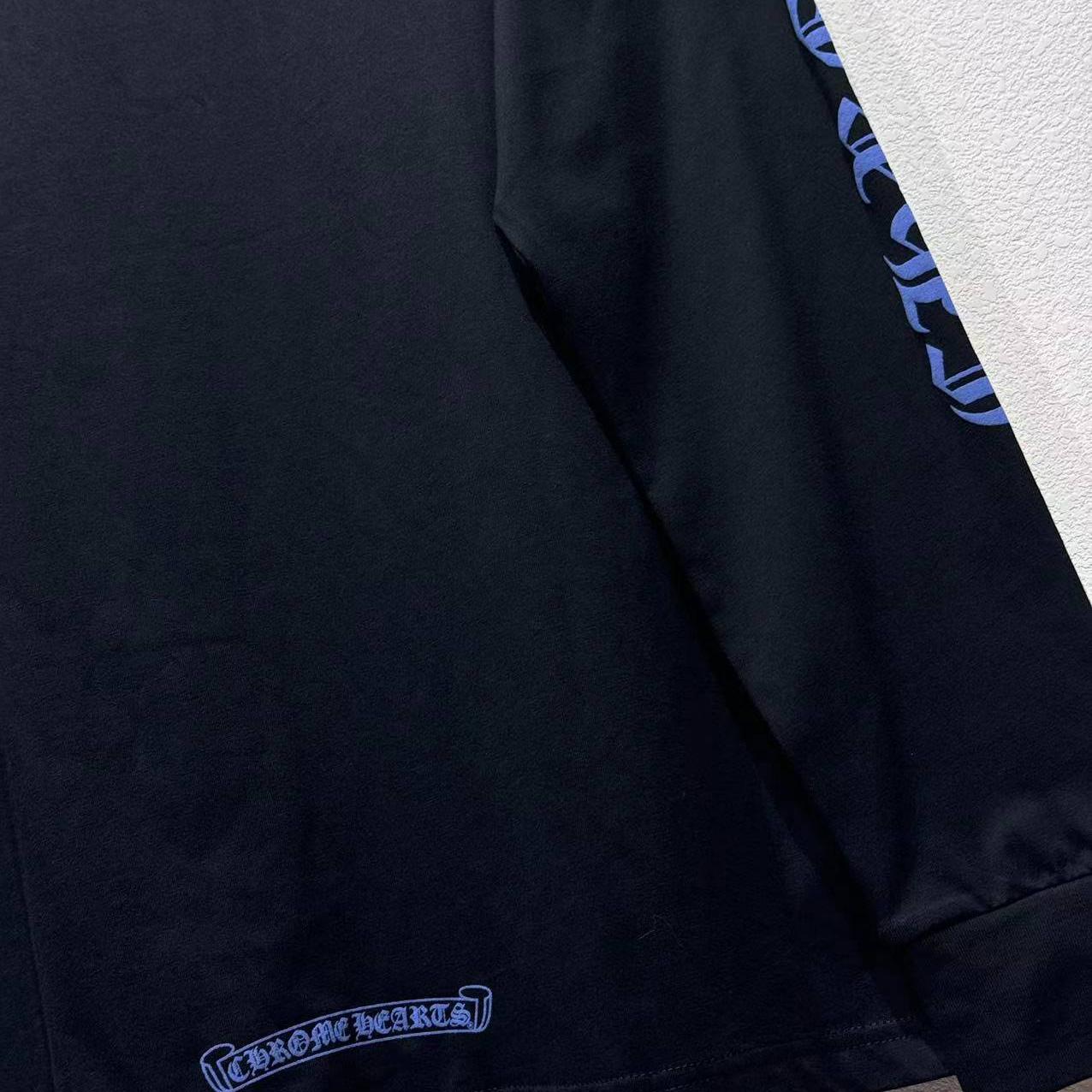 Chrome Hearts Neck Logo Long-Sleeve T-Shirt 'Black' - FashionPlug