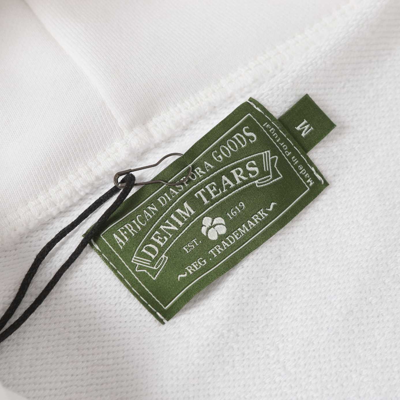 Denim Tears Cotton Wreath Zip Hoodie White - FashionPlug