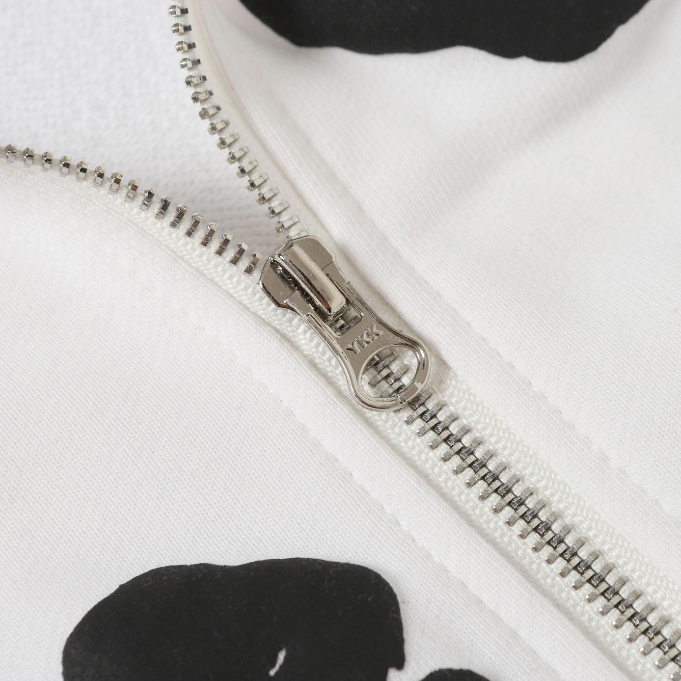 Denim Tears Cotton Wreath Zip Hoodie White - FashionPlug